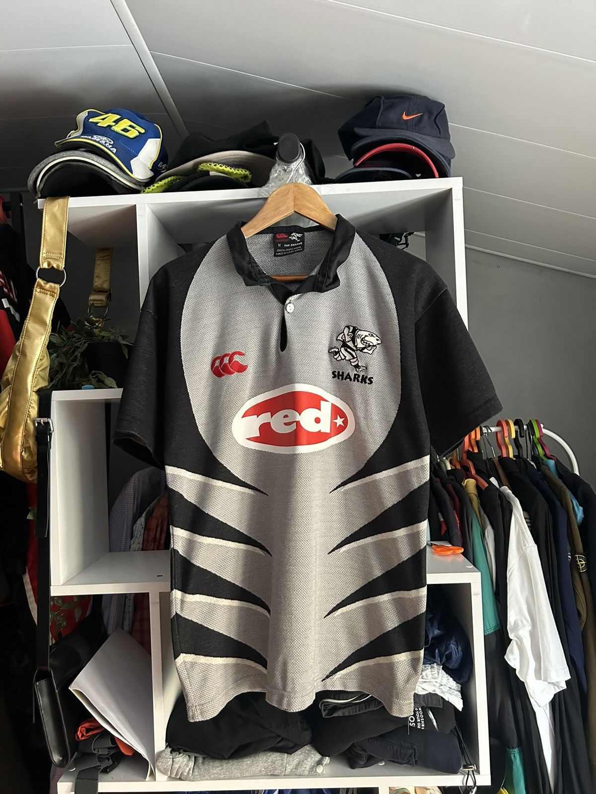 Canterbury of New Zealand Sharks South Africa Canterbury of New Zealand Rugby Jersey Size US M / EU 48-50 / 2 - 1 Thumbnail