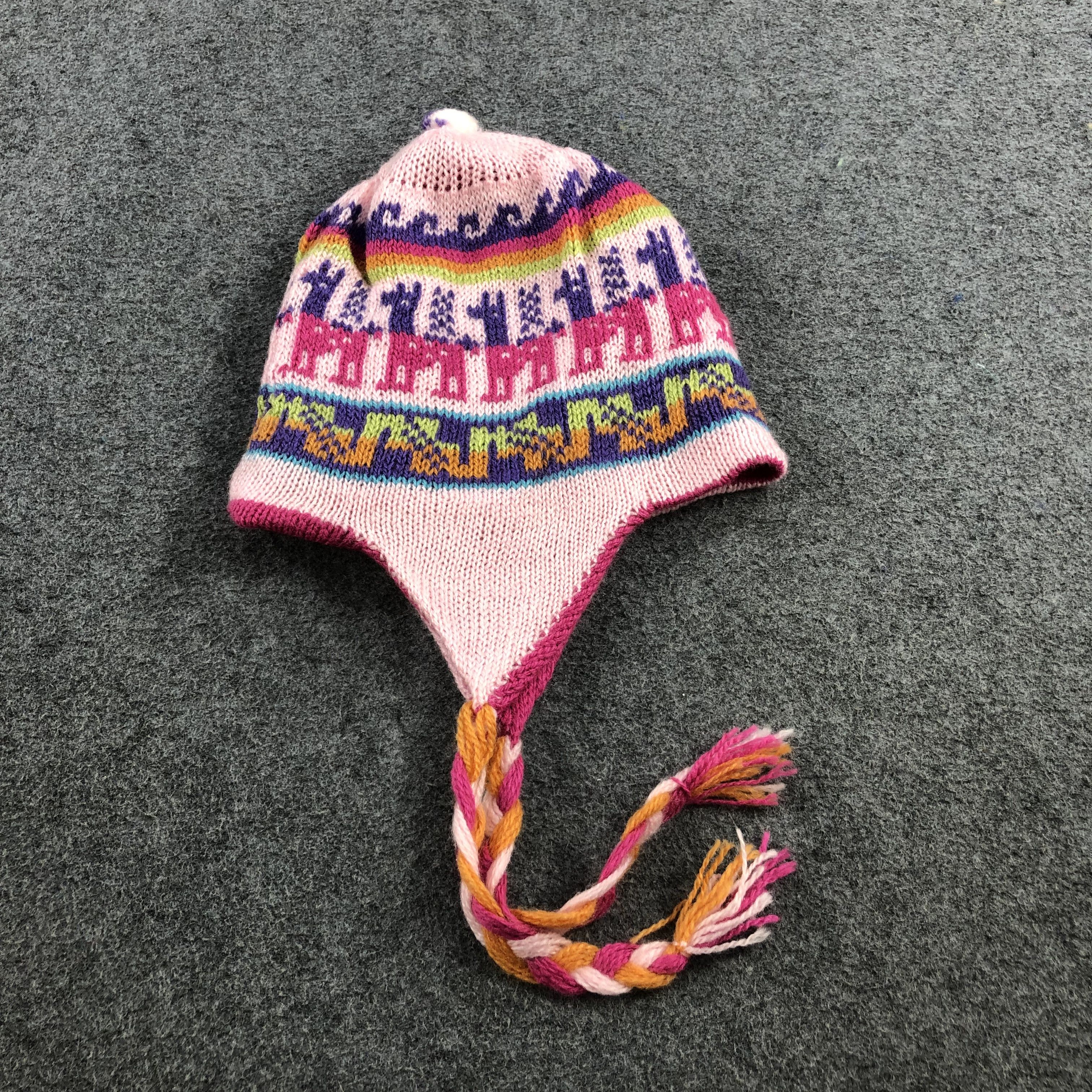 Vintage Reversible Pinkish Earflap Beanie Snowcap Snow Hat B129 Size ONE SIZE - 7 Thumbnail