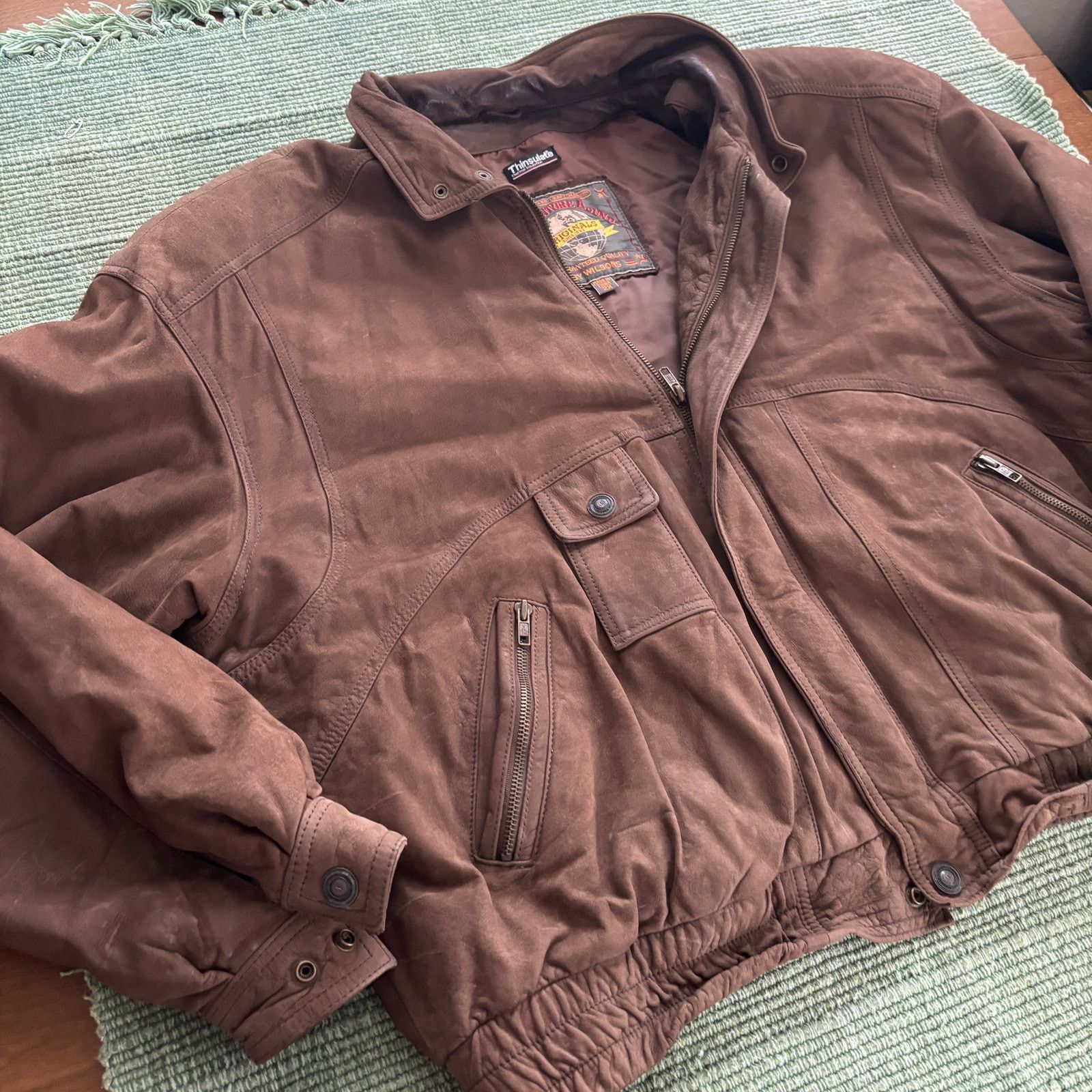 Vintage × Wilsons Leather Vintage Brown Leather Adventure Bound Wilson's Leather Size US XXL / EU 58 / 5 - 4 Thumbnail