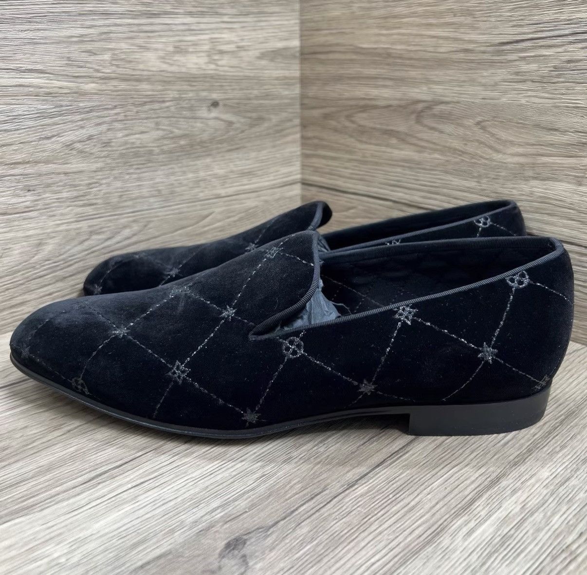Louis Vuitton Louis Vuitton Auteuil Black Monogram Logo Loafers J41 Size US 8.5 / EU 41-42 - 1 Thumbnail