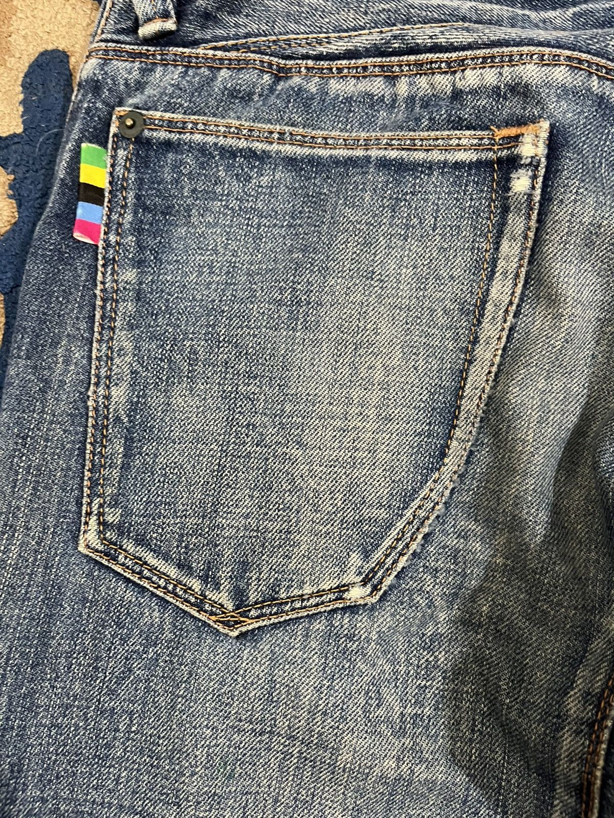 Paul Smith × R.Newbold × Yasuyuki Ishii Vintage R.Newbold Selvedge Distressed Denim Size US 31 - 7 Thumbnail