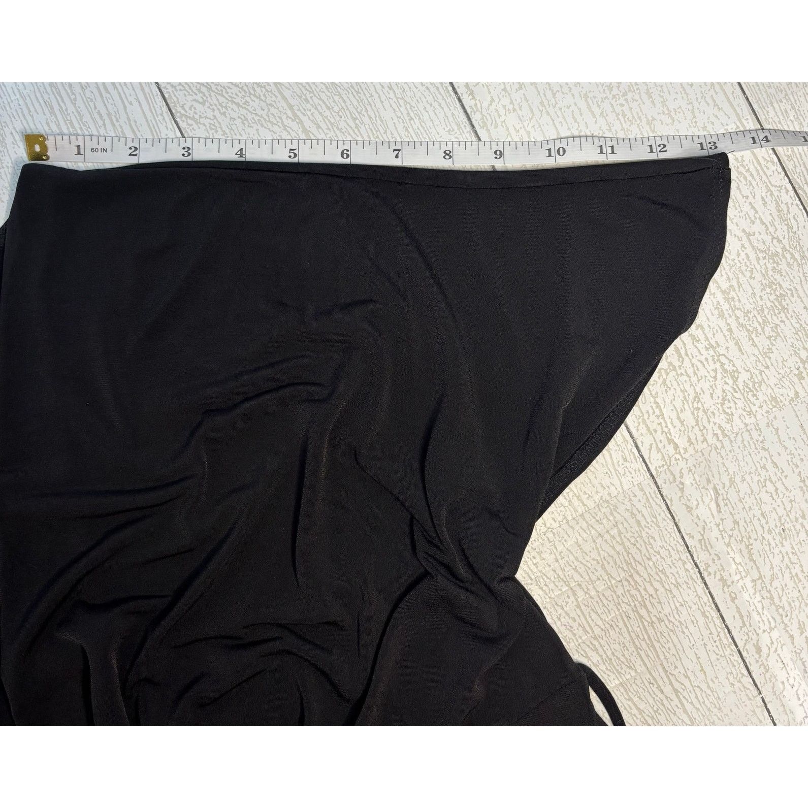 Other Briggs New York Black V-Neck Tie-Back Top Size 1X Size XL / US 12-14 / IT 48-50 - 8 Thumbnail