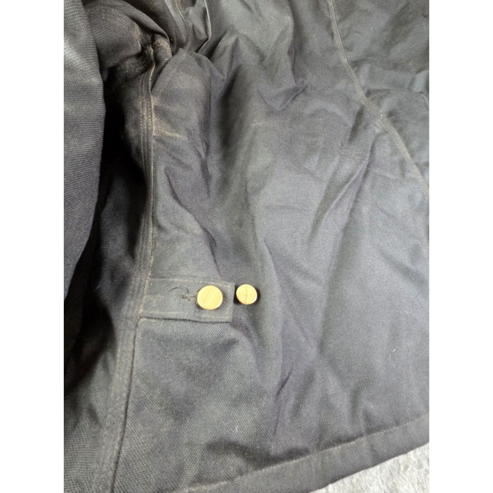 Carhartt VINTAGE Carhartt J132 BLK Jacket Black 4XL USA Canvas Quilted Lined Workwear Zip Distress Size US XXL / EU 58 / 5 - 7 Thumbnail