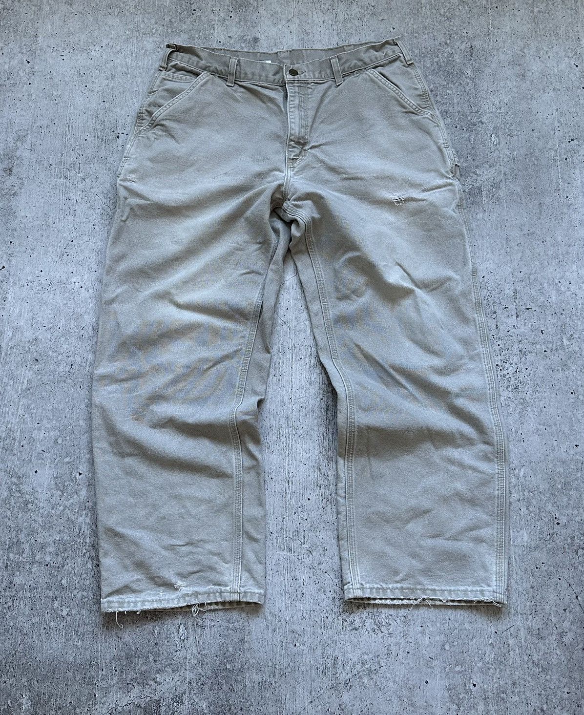 Carhartt Wip 90s Carhartt WIP Distressed Single Knee Pants Size US 36 / EU 52 - 14 Thumbnail