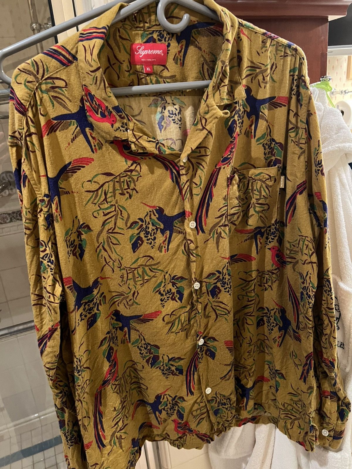 Supreme FW16 Supreme Birds Of Paradise Rayon Shirt Size US XL / EU 56 / 4 - 4 Thumbnail