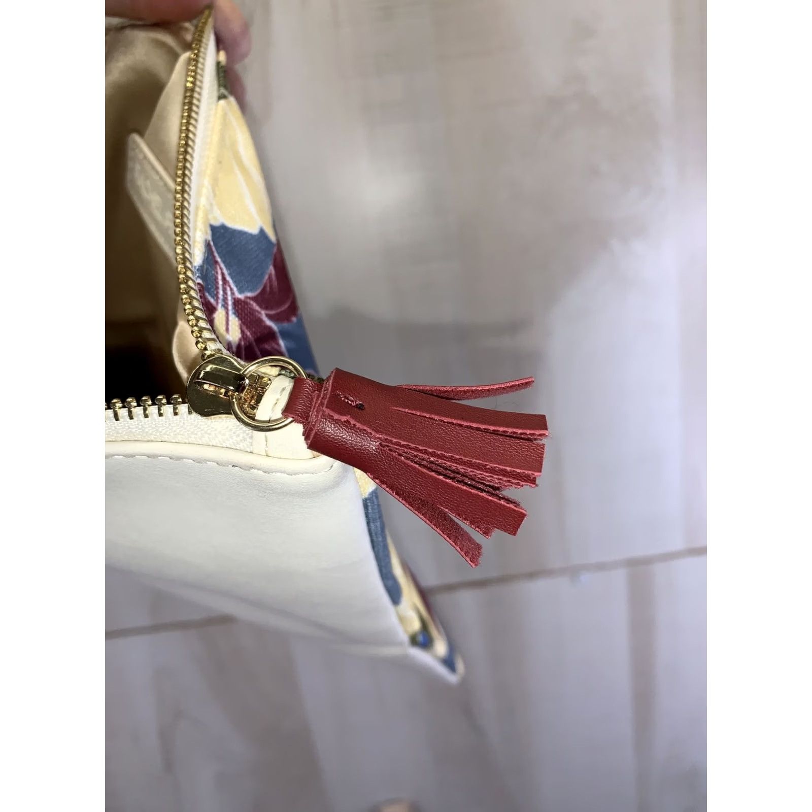 Rachel Pally Rachel Pally Flaral Canvas Faux Leather Fold Clutch Bag-6293 Multicolor Floral Small Women Pouch Zip Clutch Womens Size ONE SIZE - 7 Thumbnail