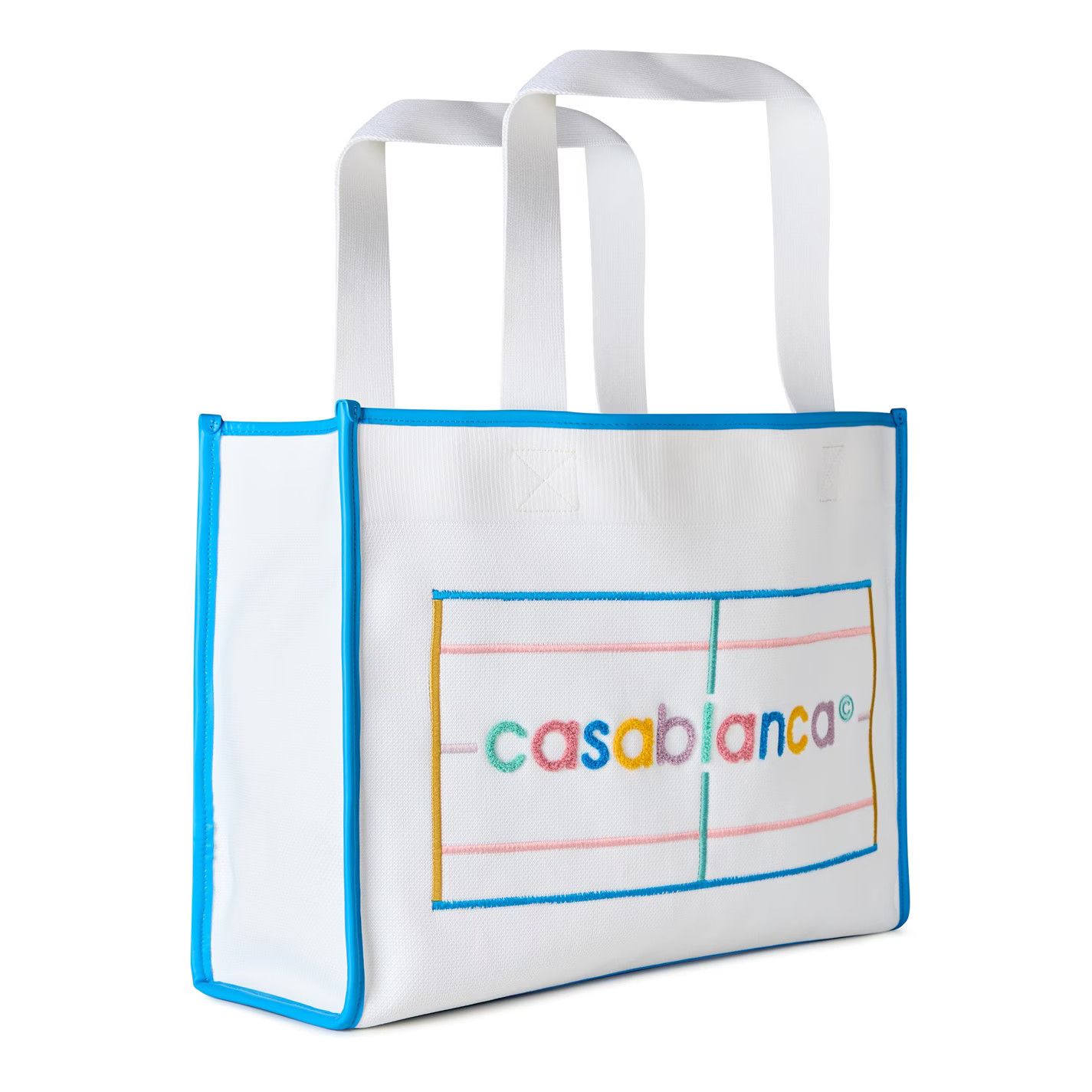 Casablanca Size: OS / Embroidered Knit Shopper Bag in Multicolor Size ONE SIZE - 4 Thumbnail