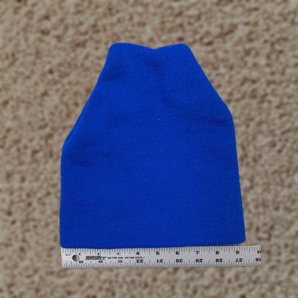 Vintage Blue Knit Beanie Toque Adult One Size Unbranded Hat Beanie Winter Ski Casual Womens Mens Unisex Adults Cotton Blend Knit Pattern Solid Snow Theme Size ONE SIZE - 1 Thumbnail