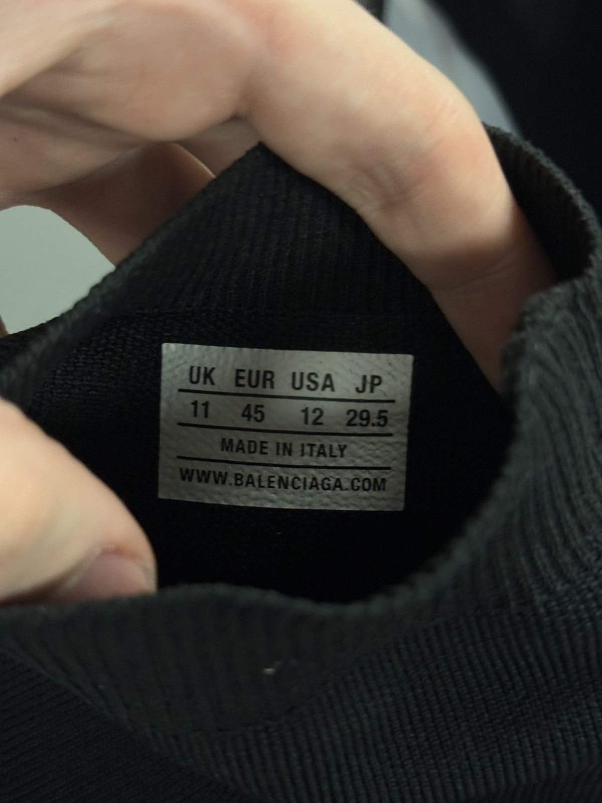 Balenciaga Balenciaga High Top Mesh Speed Sock Runner 45EU/12US Size US 12 / EU 45 - 13 Thumbnail