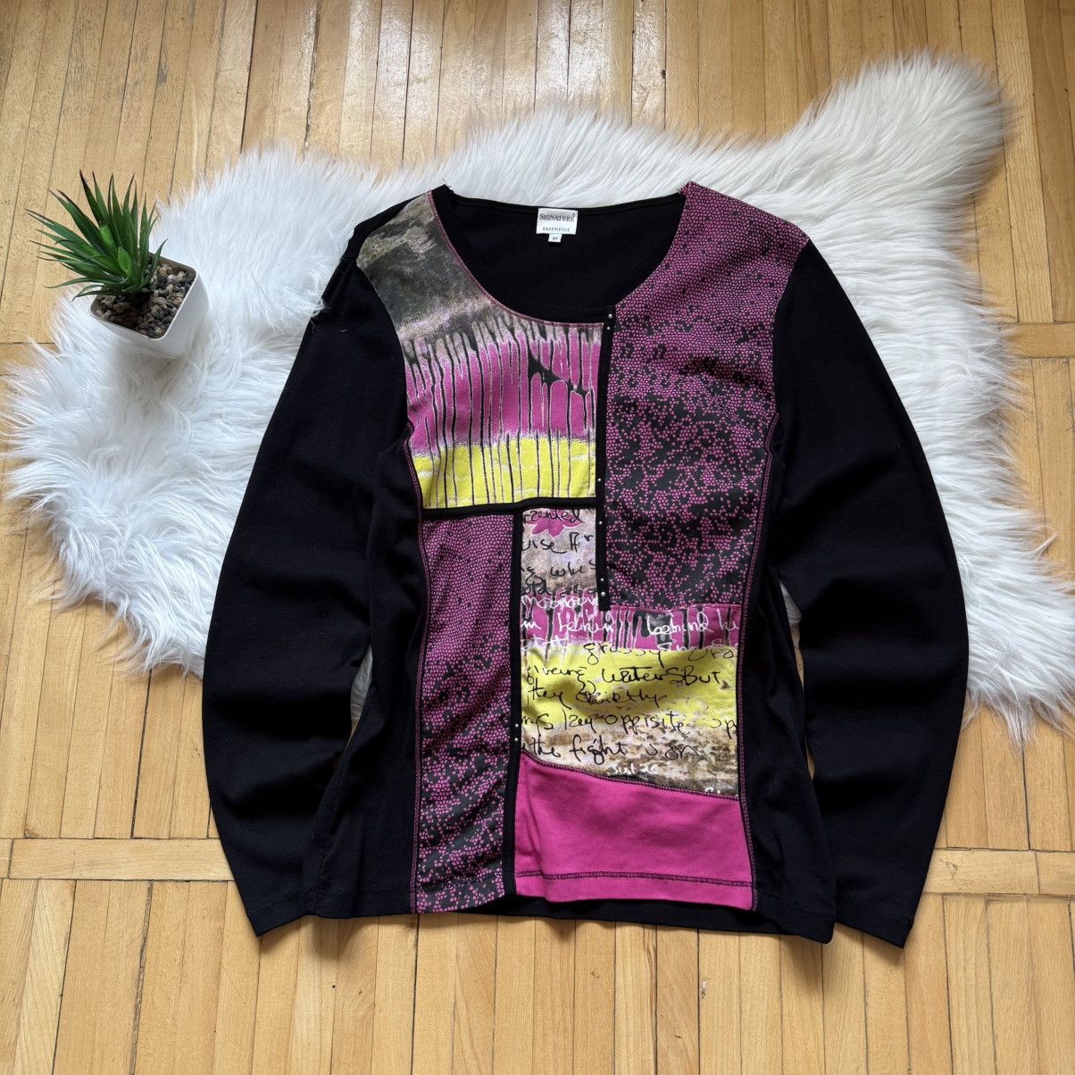 Hysteric Glamour 📌 VTG Signature JPG Vibe Top Long Sleeve Cop Copine style Size M / US 6-8 / IT 42-44 - 1 Thumbnail
