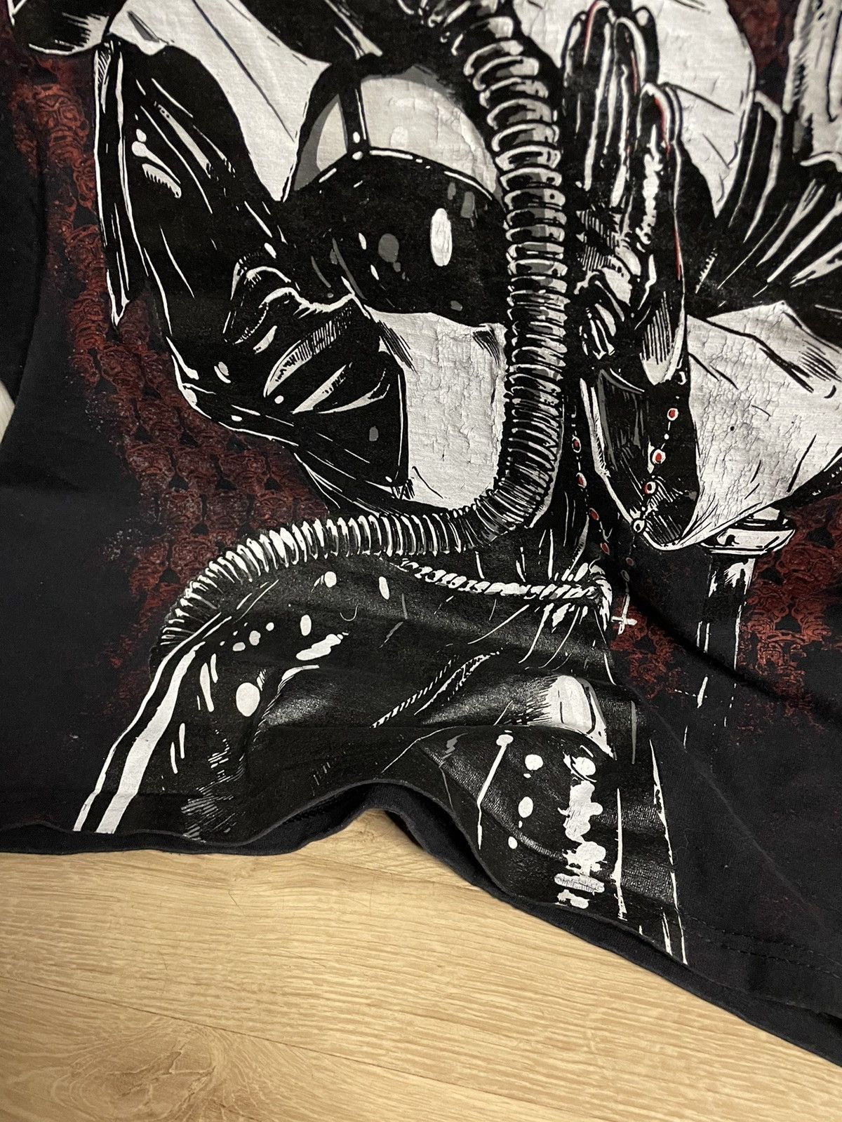 Japanese Brand × Vintage ebola t shirt satan black metal nun mask ghotical Size US M / EU 48-50 / 2 - 5 Thumbnail