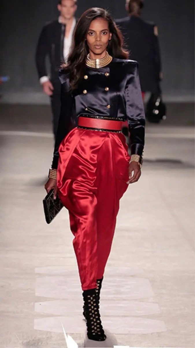 Balmain × H&M Balmain X H&M Launch Collection Silk Blouse Shirt Jacket Size M / US 6-8 / IT 42-44 - 2 Thumbnail