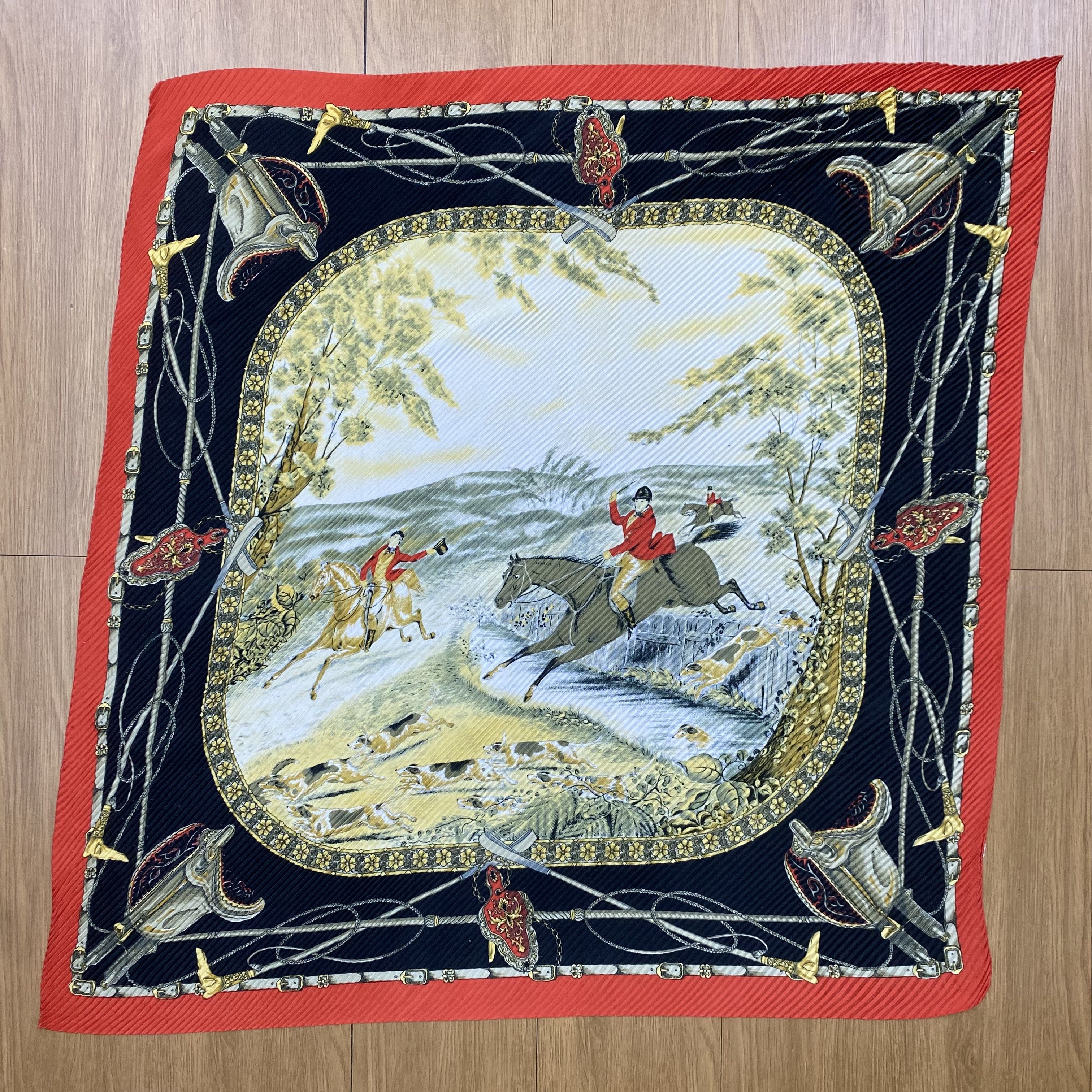 Vintage Vintage 90s Art Silk Scarf Size ONE SIZE - 2 Thumbnail
