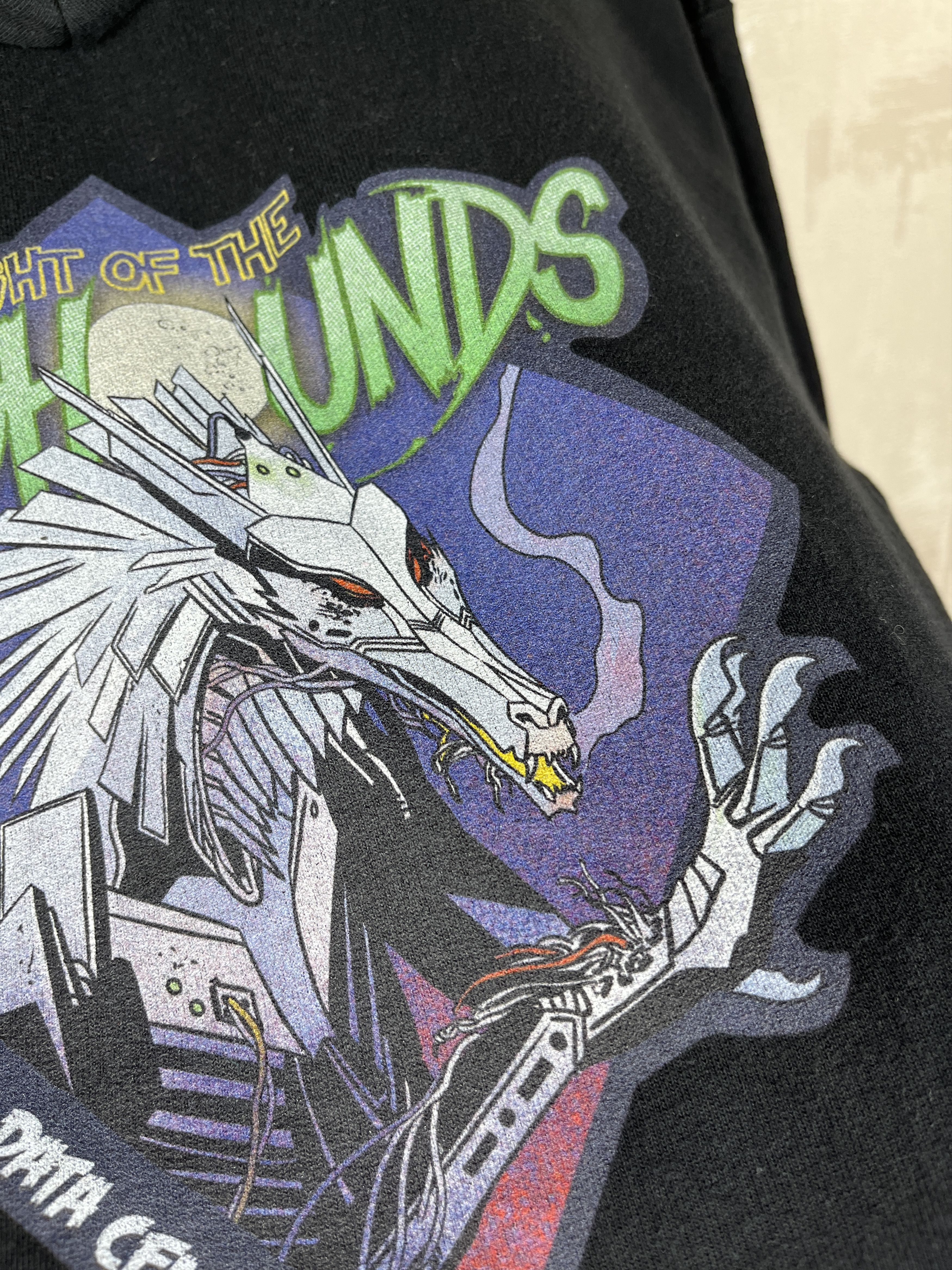 Hanes Vintage Night of the Handhounds Mecha Dragon Zip Hoodie Size US M / EU 48-50 / 2 - 7 Thumbnail