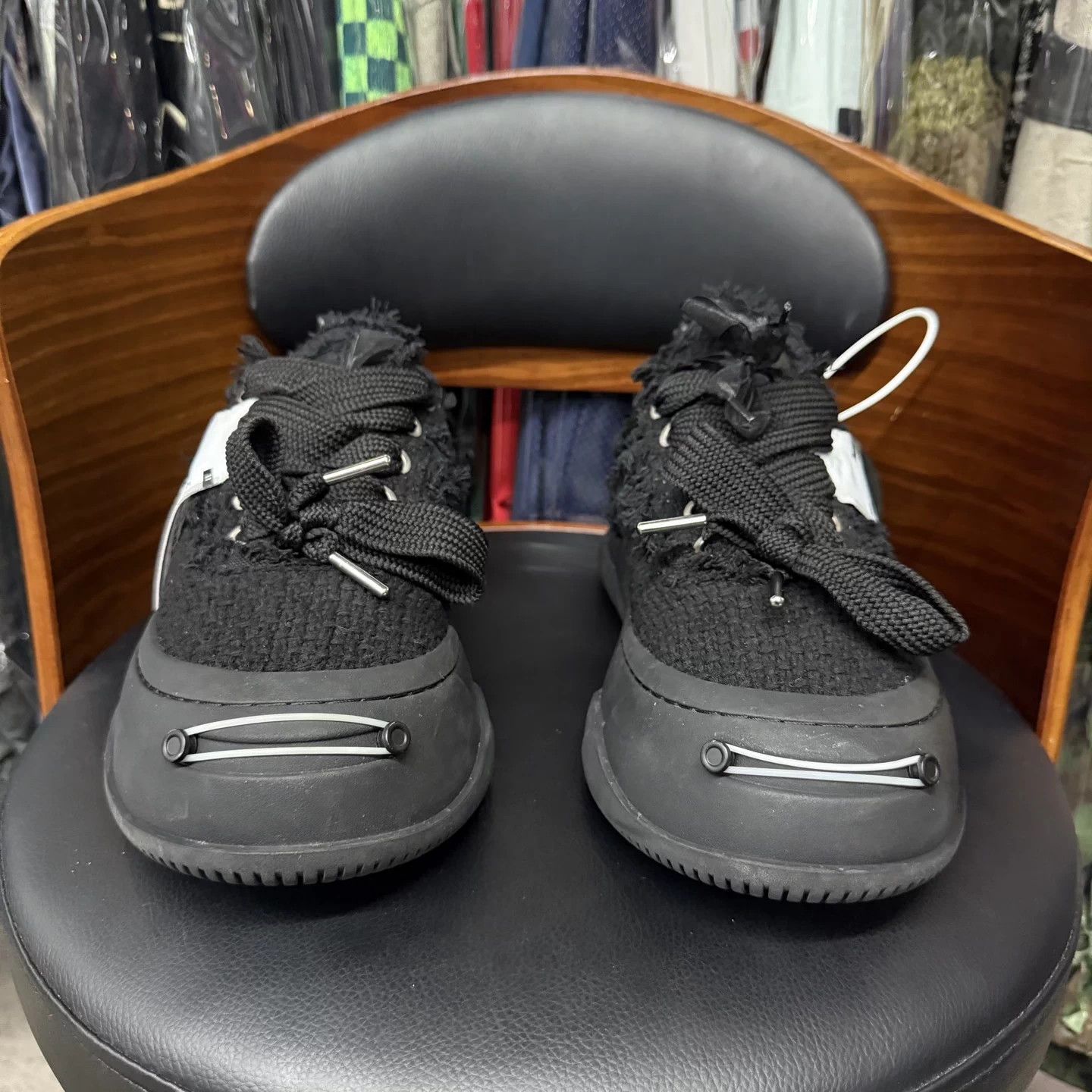 Other Smile SR Black Cross Distressed Platform Canvas 42 Mint Size US 9 / EU 42 - 2 Thumbnail