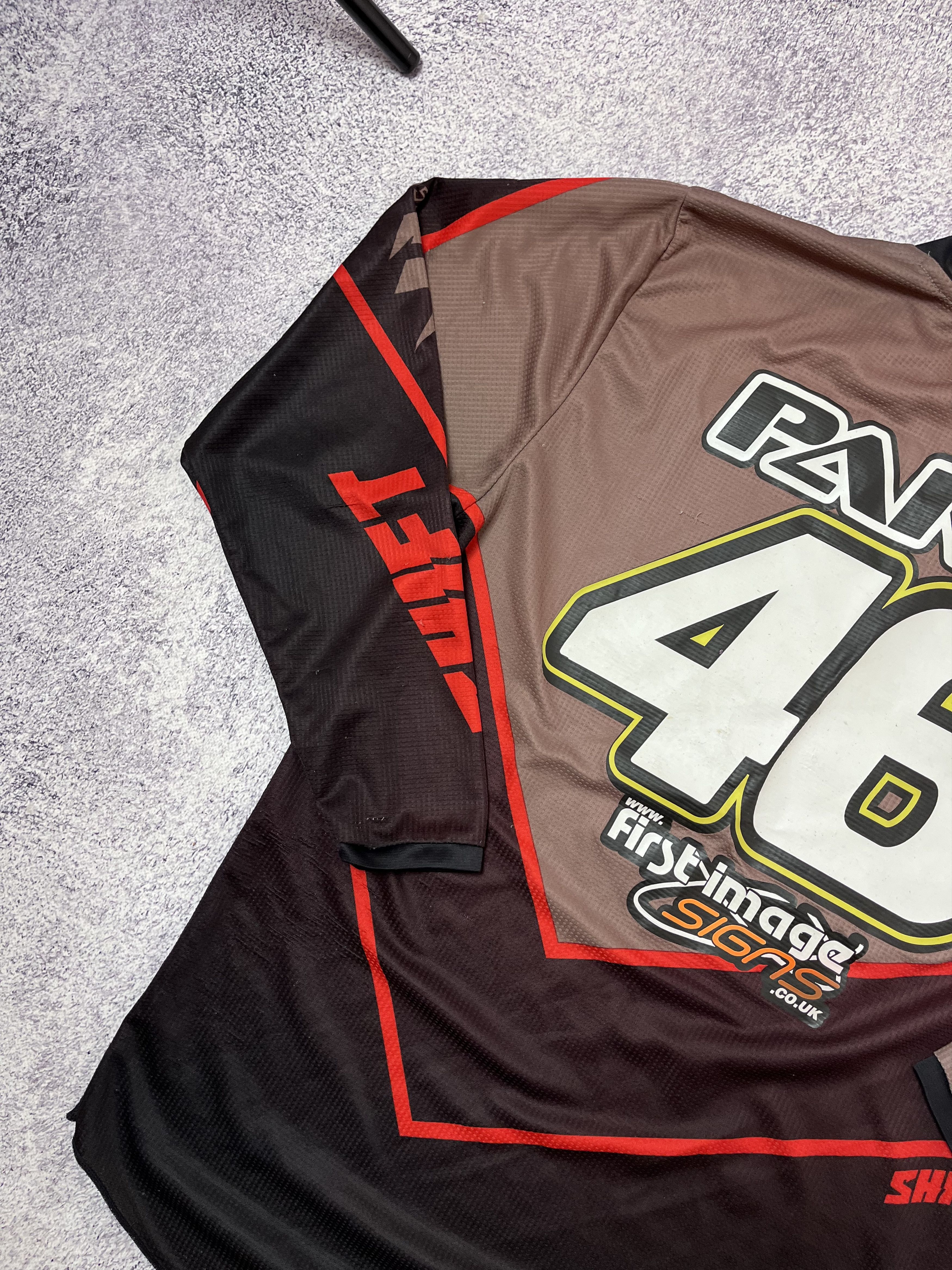 Vintage Racer motorcycle racing Moto T-shirt jersey Size L #46 Parky Size US L / EU 52-54 / 3 - 14 Thumbnail