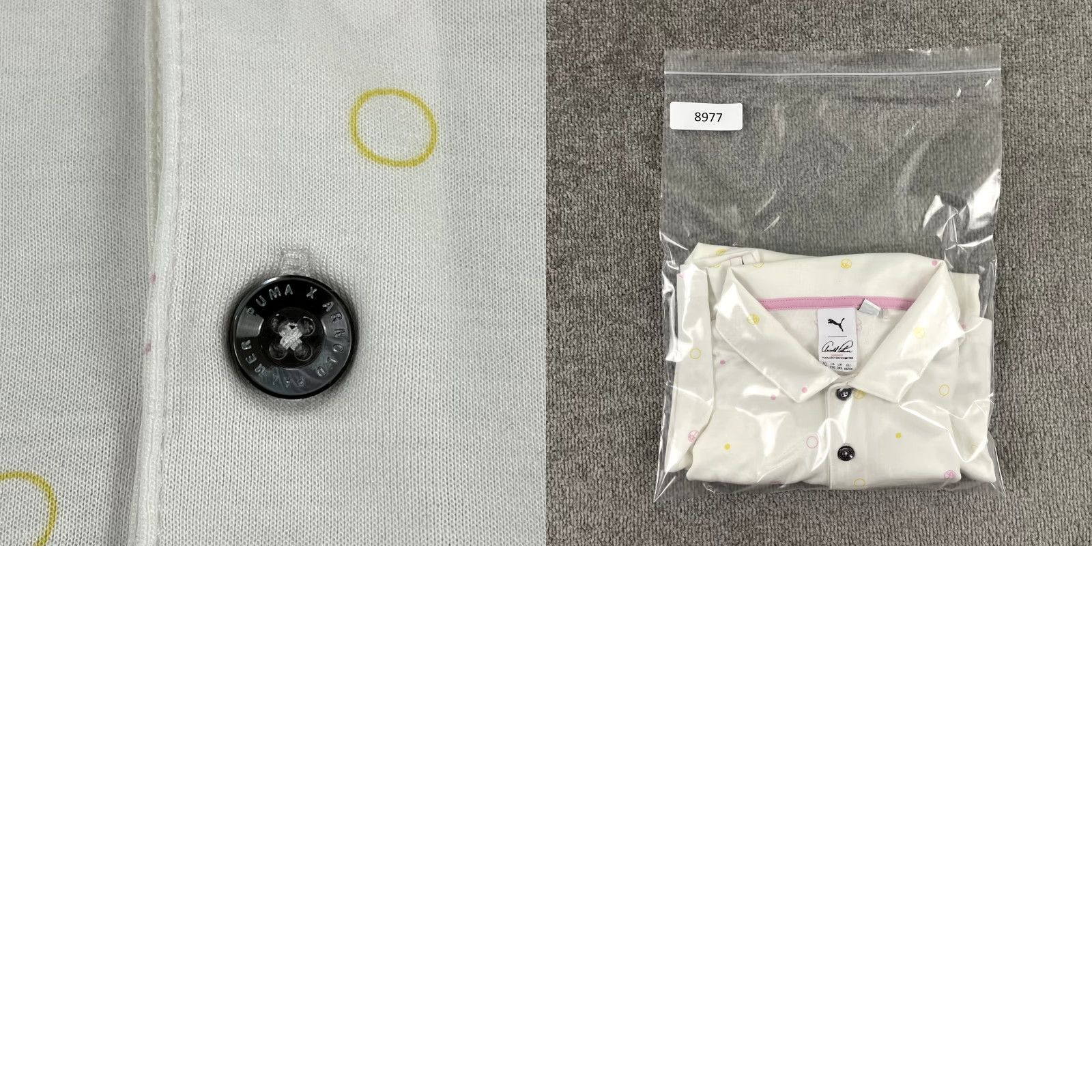 Puma PUMA x ARNOLD PALMER Polo Shirt Mens 2XL White Pink Invitational Umbrella Logo Size US XXL / EU 58 / 5 - 8 Thumbnail