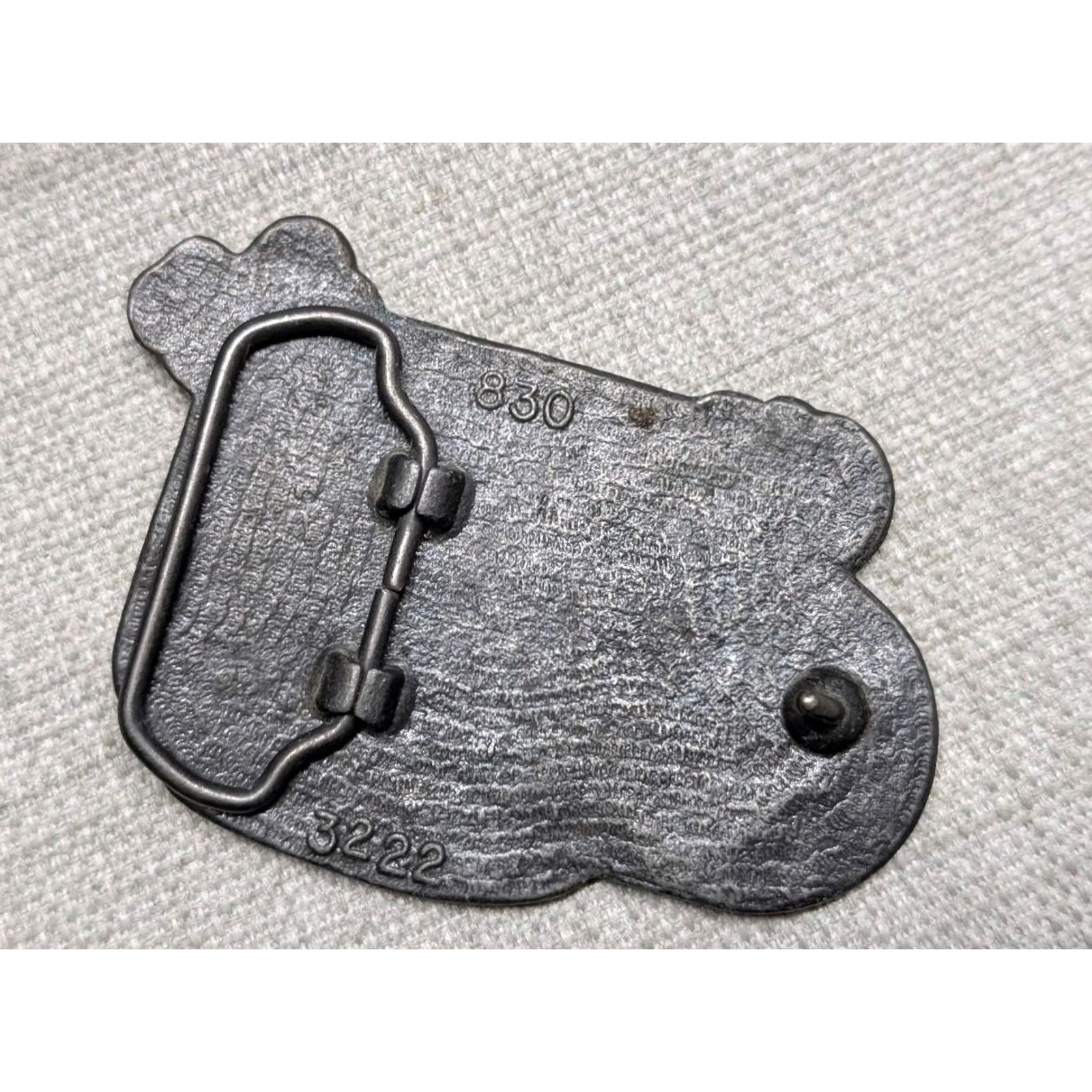 Vintage VINTAGE belt buckle BRASS music belt Buckle width 3.5" 2.5" height western guitar banjo BLUEGRASS Men Buckle Pattern: Music XS? Size ONE SIZE - 3 Thumbnail
