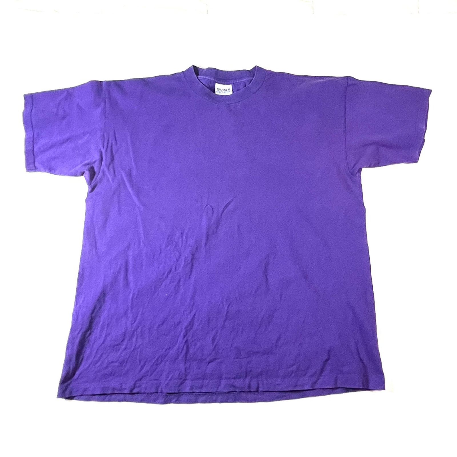 Other Vintage 2000’s Gildan Heavyweight Purple Blank Shirt Large Size US L / EU 52-54 / 3 - 1 Thumbnail