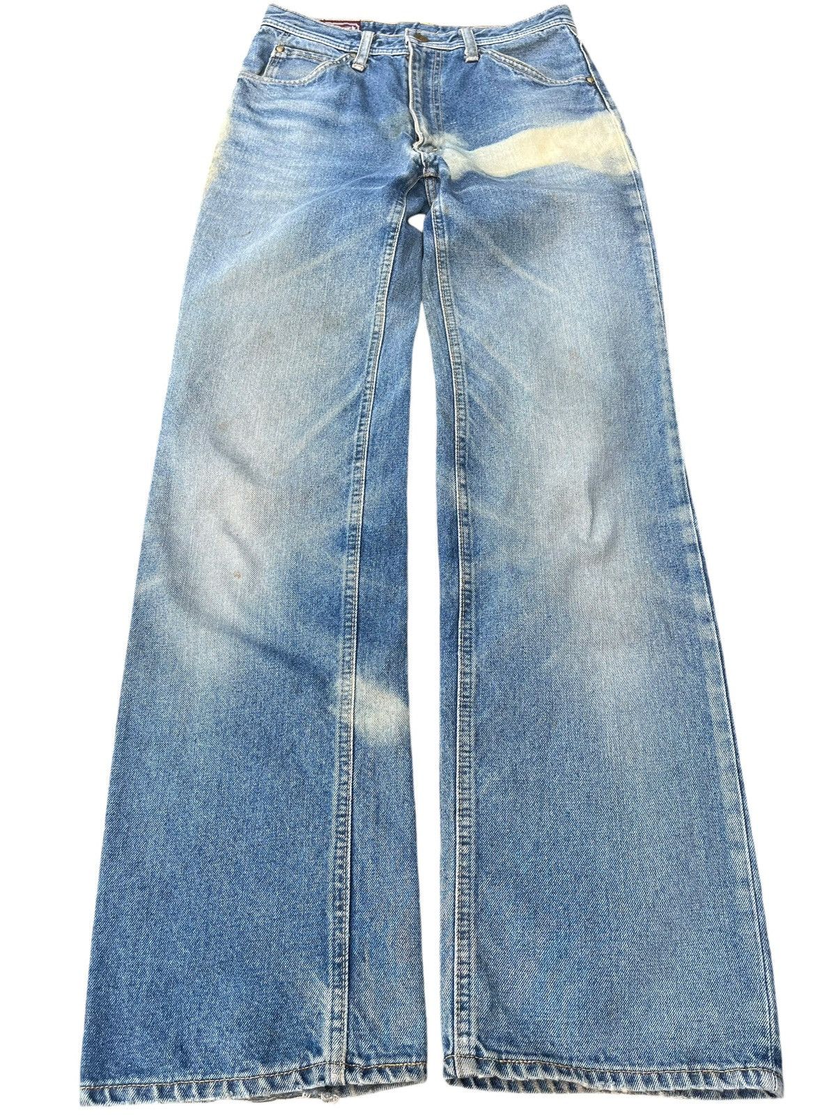 Japanese Brand Vintage Japanese Brand Blue Faded Washed Straight Cut Jeans Size US 28 / EU 44 - 1 Thumbnail