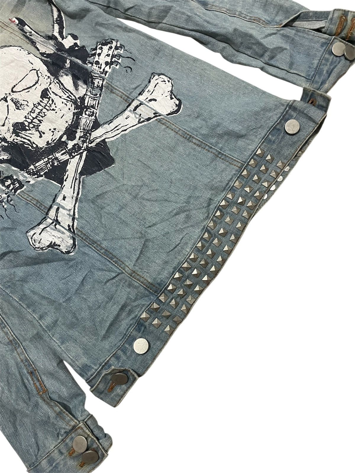 Japanese Brand GLAD NEWS DENIM JACKET Crazy skull Size US S / EU 44-46 / 1 - 6 Thumbnail