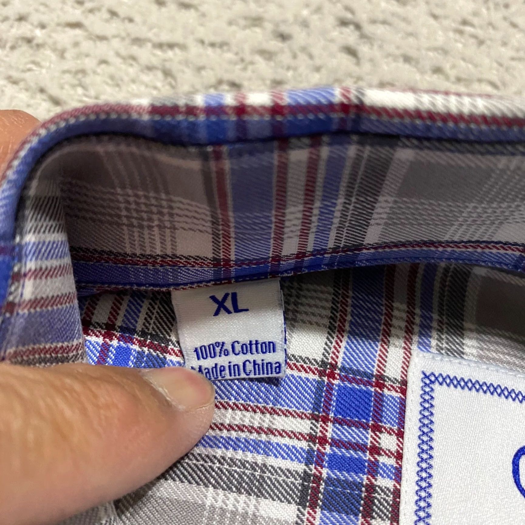 David Donahue David Donahue Mens XL Shirt Multicolor Plaid Long Sleeve Hidden Button-Down Size US XL / EU 56 / 4 - 7 Thumbnail