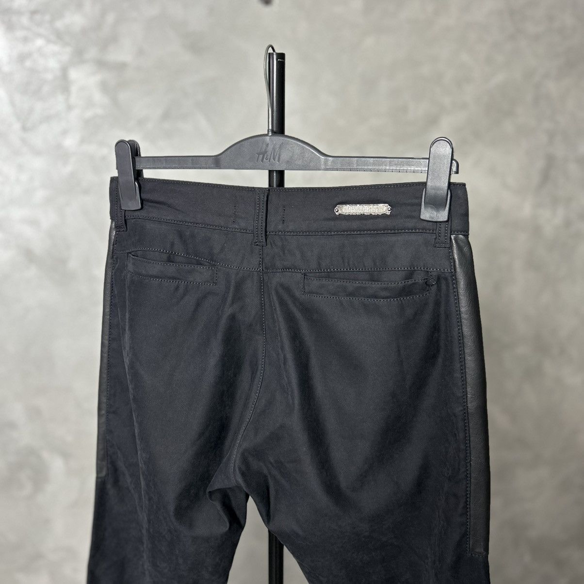 Roberto Cavalli Vintage Roberto Cavalli Leather Trim Trousers Size US 31 - 4 Thumbnail