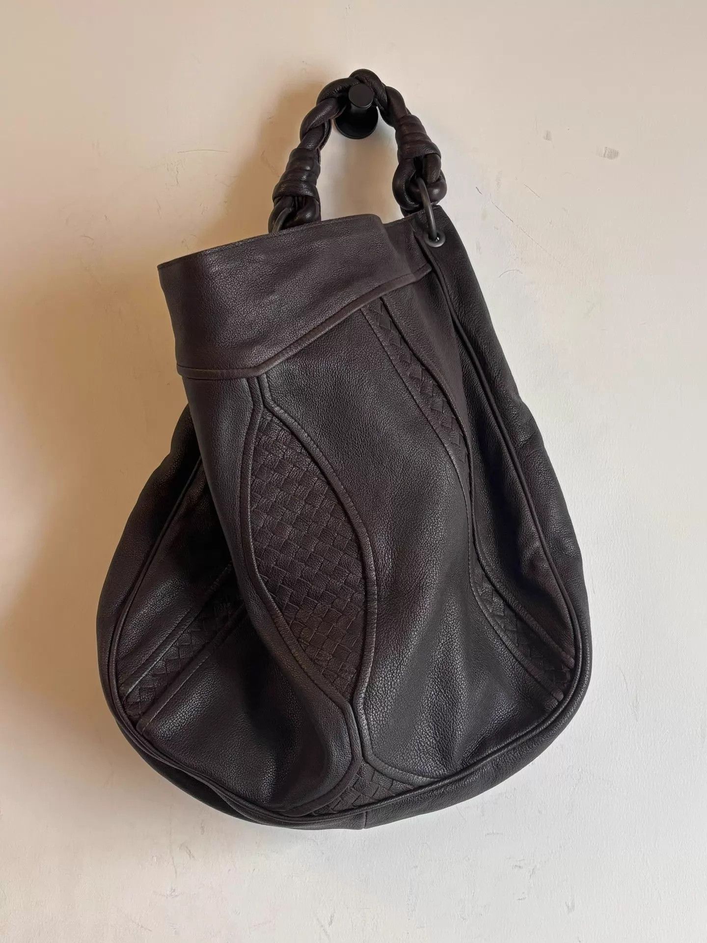 Bottega Veneta BV Intrecciato Monk Bag L Near Mint Calfskin Italy Size ONE SIZE - 1 Thumbnail