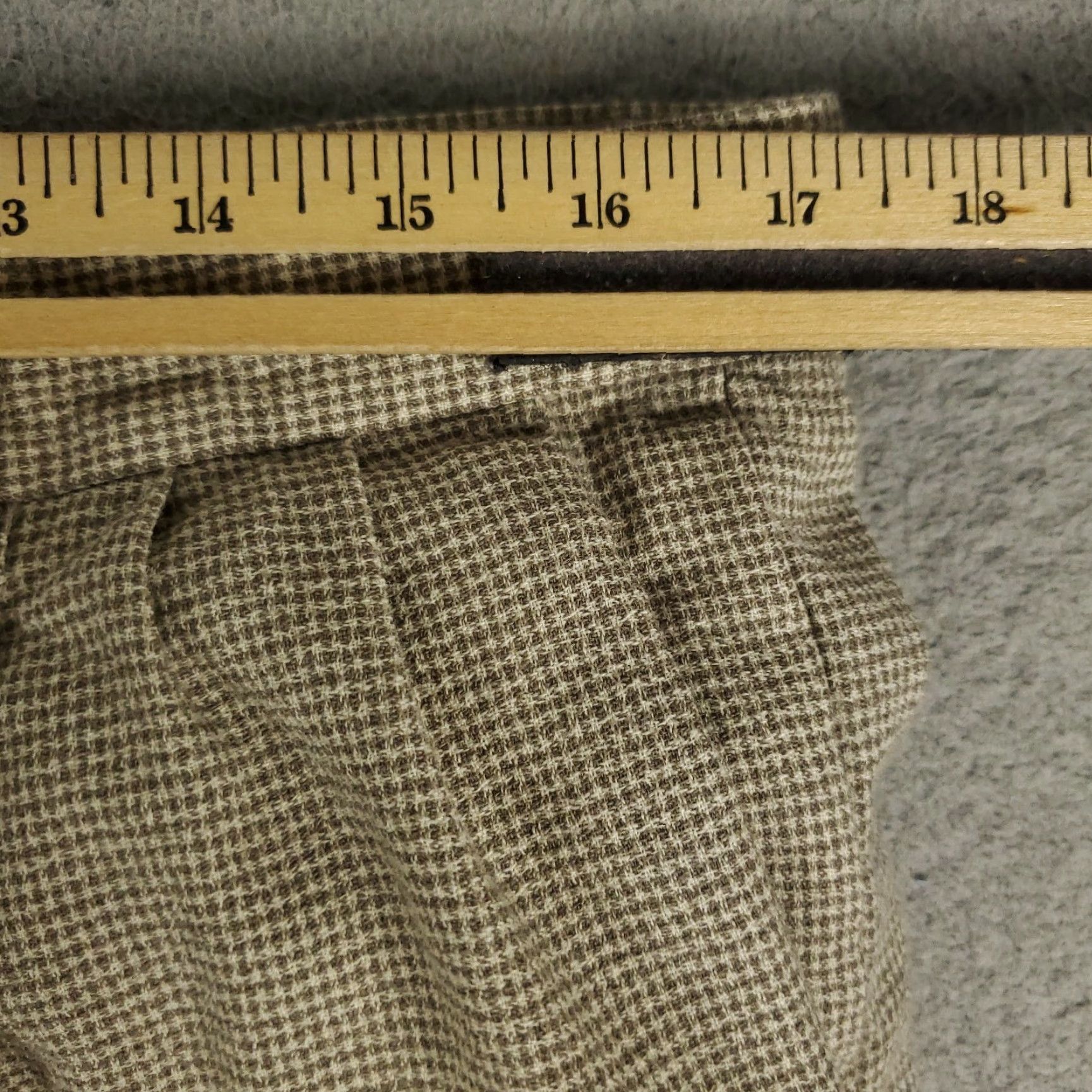 Zanella Zanella Mens Pants 35x28 Brown Wool Dress Pleated Straight Trousers Slacks Front Zip Comfort Pockets Regular Vintage: No Size US 35 - 3 Thumbnail