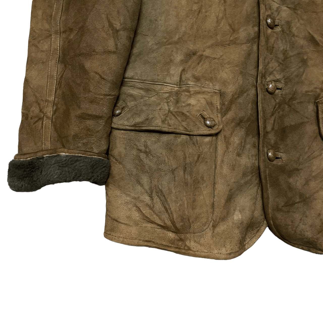 BIGI Vintage Bigi Leather Jacket Shearling Sheepskin Size US L / EU 52-54 / 3 - 3 Thumbnail