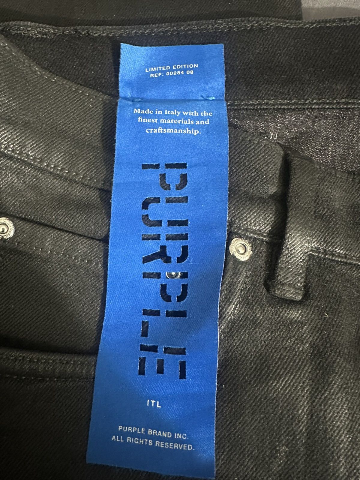 Purple Brand BLACK LABEL P001 LOW RISE SKINNY JEAN - Leathered Size US 32 / EU 48 - 7 Thumbnail