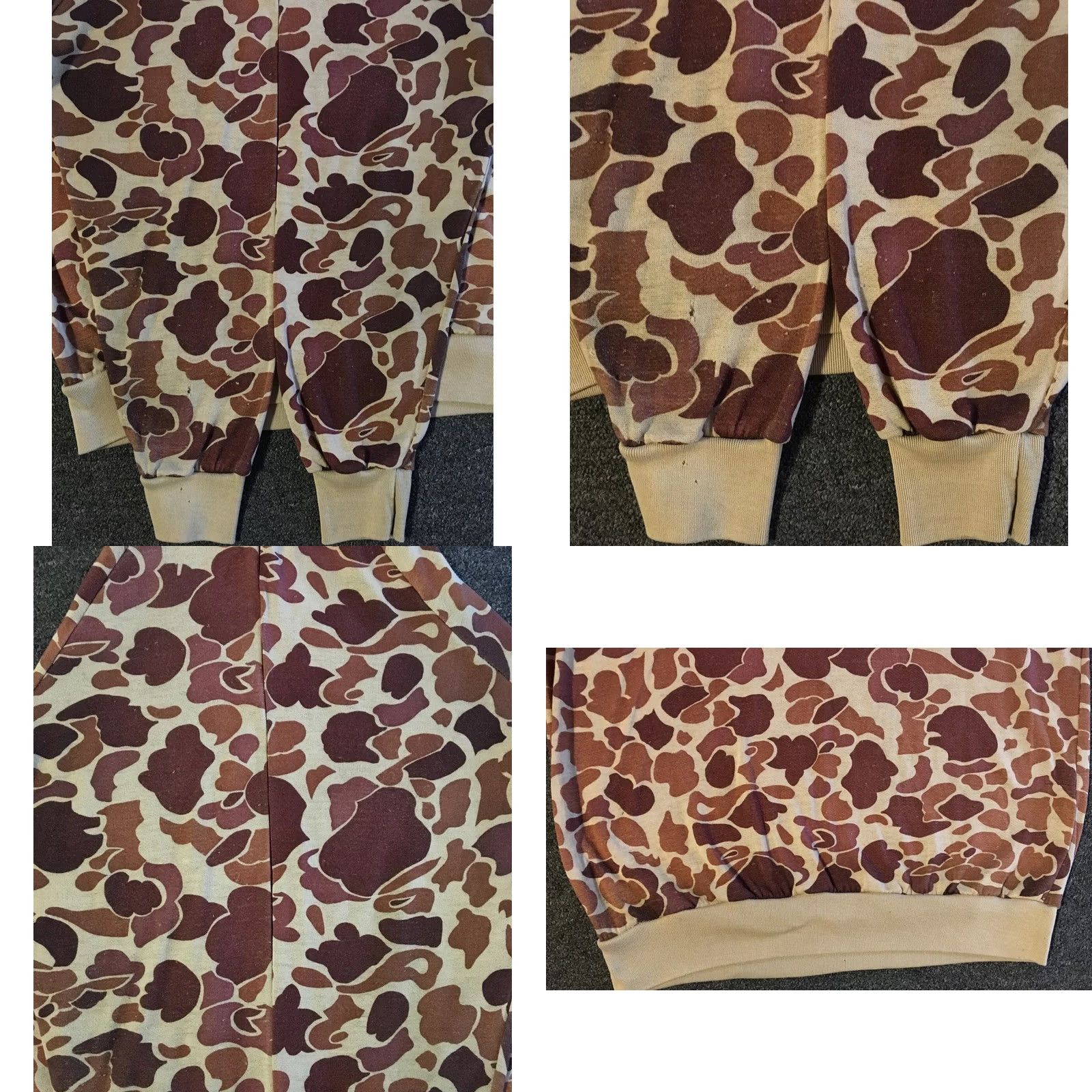 Vintage VINTAGE 80s Frog Camo Faded Distressed Sweatshirt Hoodie Camouflage Army Military Track Grunge 70s Mens M Brown Short Description: See Measurements Size US M / EU 48-50 / 2 - 9 Thumbnail