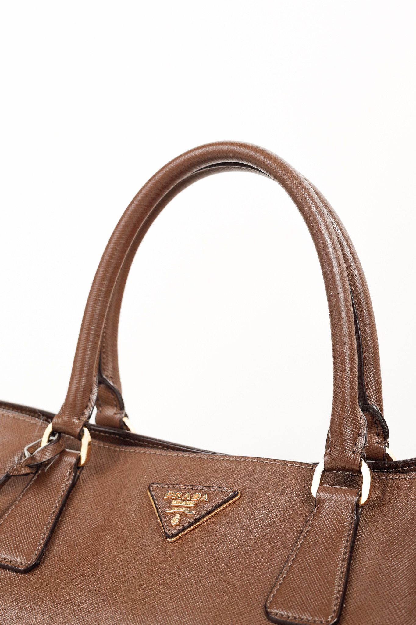 Prada Prada Galleria Medium Brown Saffiano Leather Tote Size ONE SIZE - 9 Thumbnail