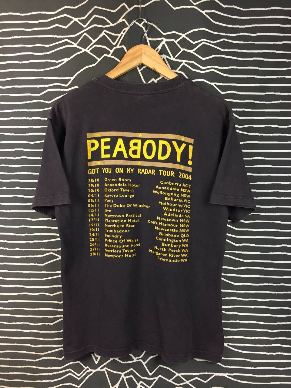 Band Tees Vtg Peabody Indie Rock Band Got You On My Radar Tour Tee Size US M / EU 48-50 / 2 - 5 Thumbnail