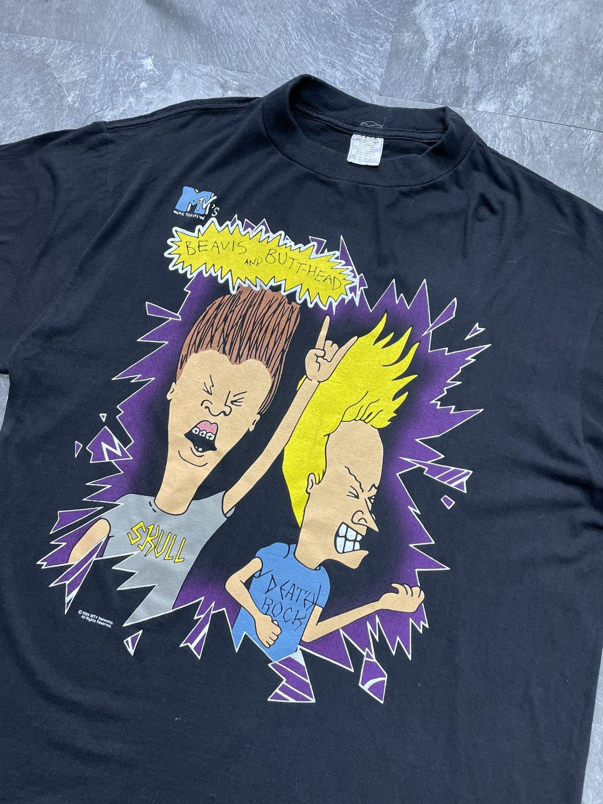 Band Tees 1994 Beavis And Butthead Metalheads XL 23 29 MTV Networks Size US XL / EU 56 / 4 - 2 Thumbnail