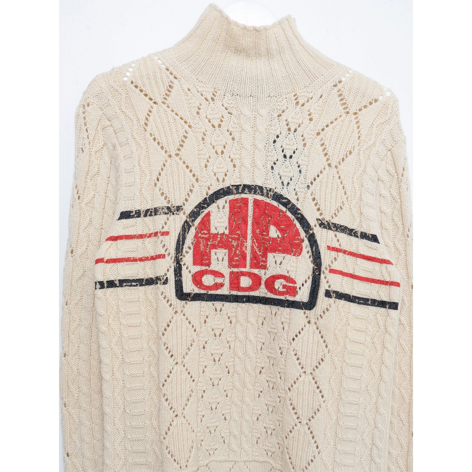 Comme des Garcons Cable Knit Turtleneck Size US M / EU 48-50 / 2 - 2 Thumbnail