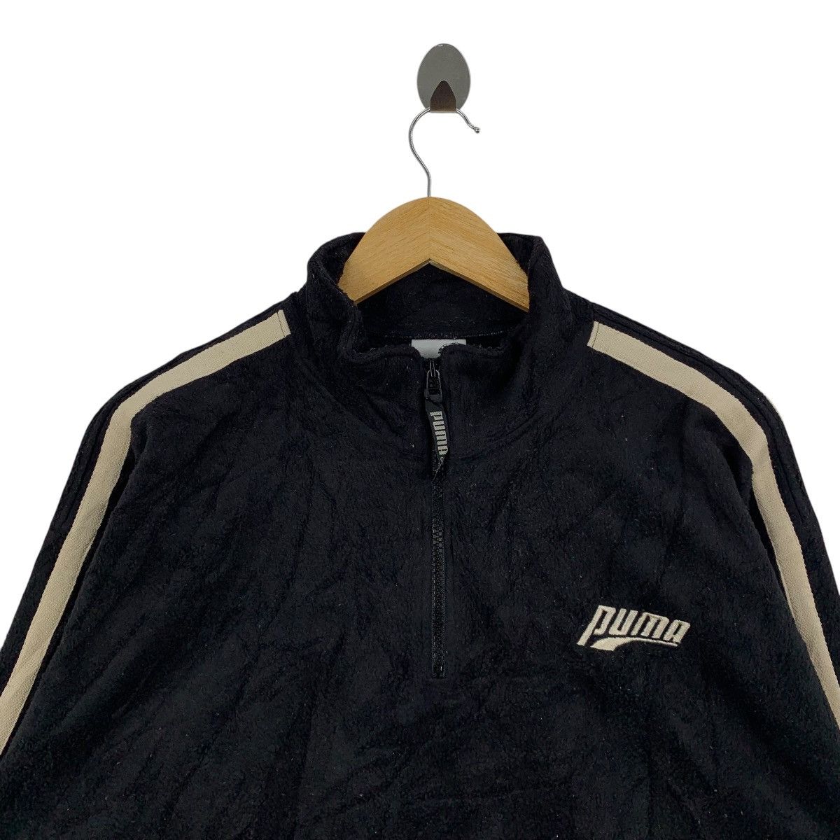 Puma × Vintage Vintage PUMA Sportswear Fleece Half Zipper Sweatshirt Size US L / EU 52-54 / 3 - 3 Thumbnail