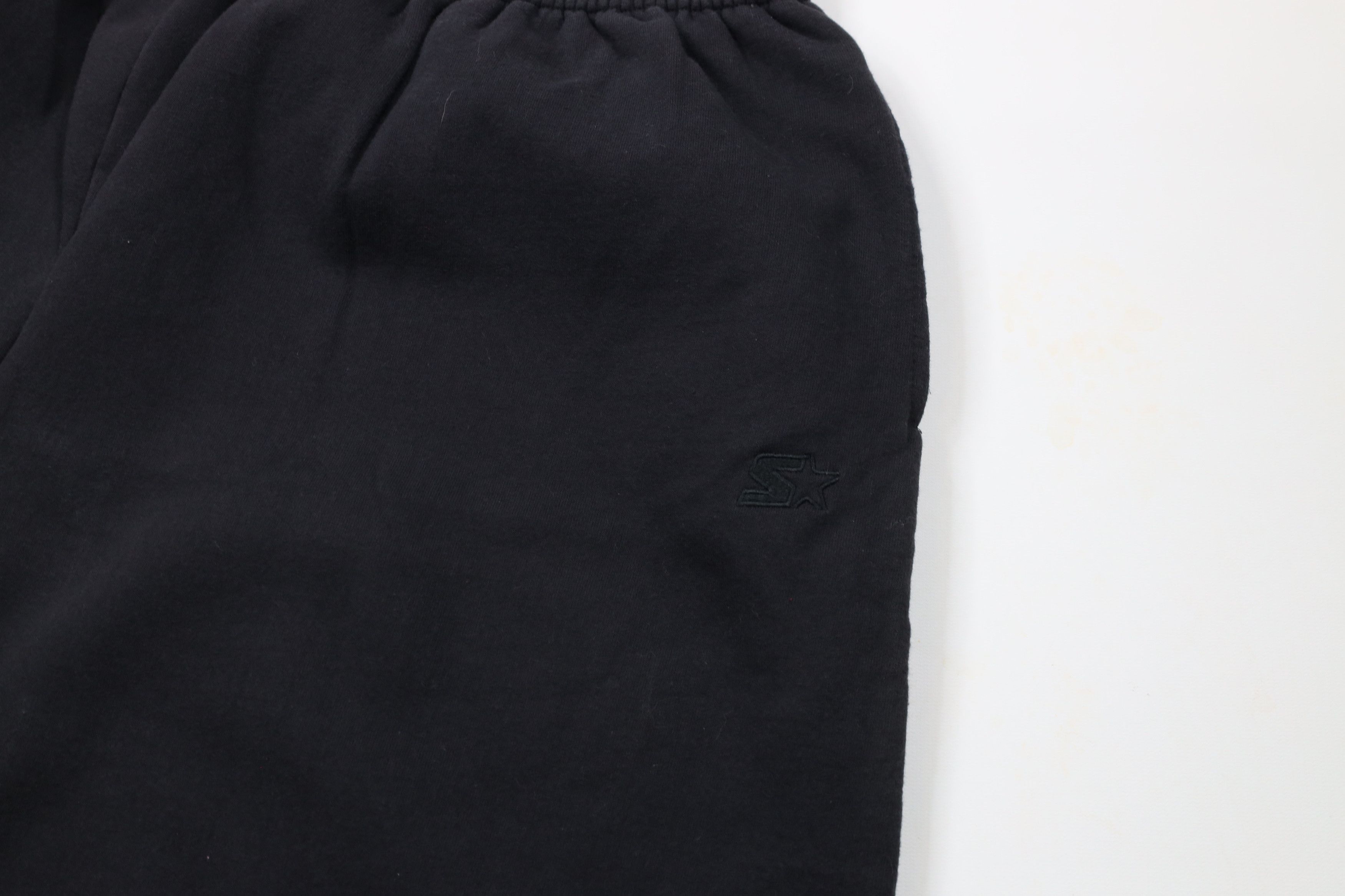 Starter × Vintage Vintage 90s Starter Cuffed Sweatpants Joggers Black Size US 40 / EU 56 - 5 Thumbnail