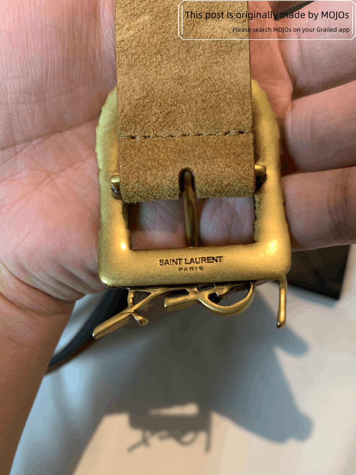 Saint Laurent Paris Sz 85 Saint Laurent Paris Logo Western Style Belt Size ONE SIZE - 3 Thumbnail