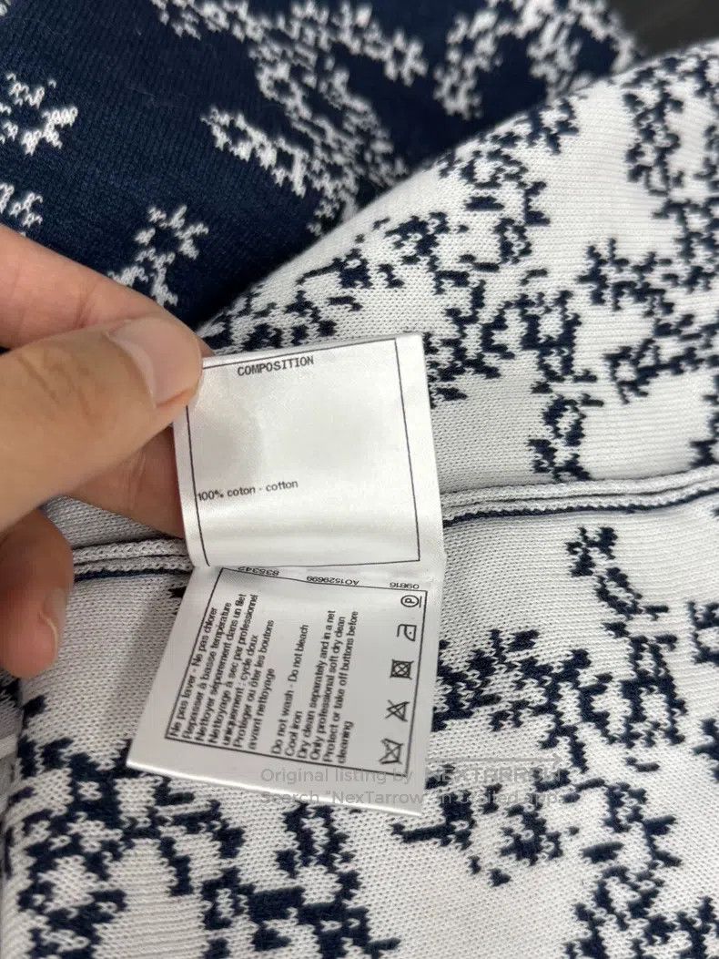 Chanel Chanel Blue and white printed logo cardigan coat Size XS / US 0-2 / IT 36-38 - 6 Thumbnail