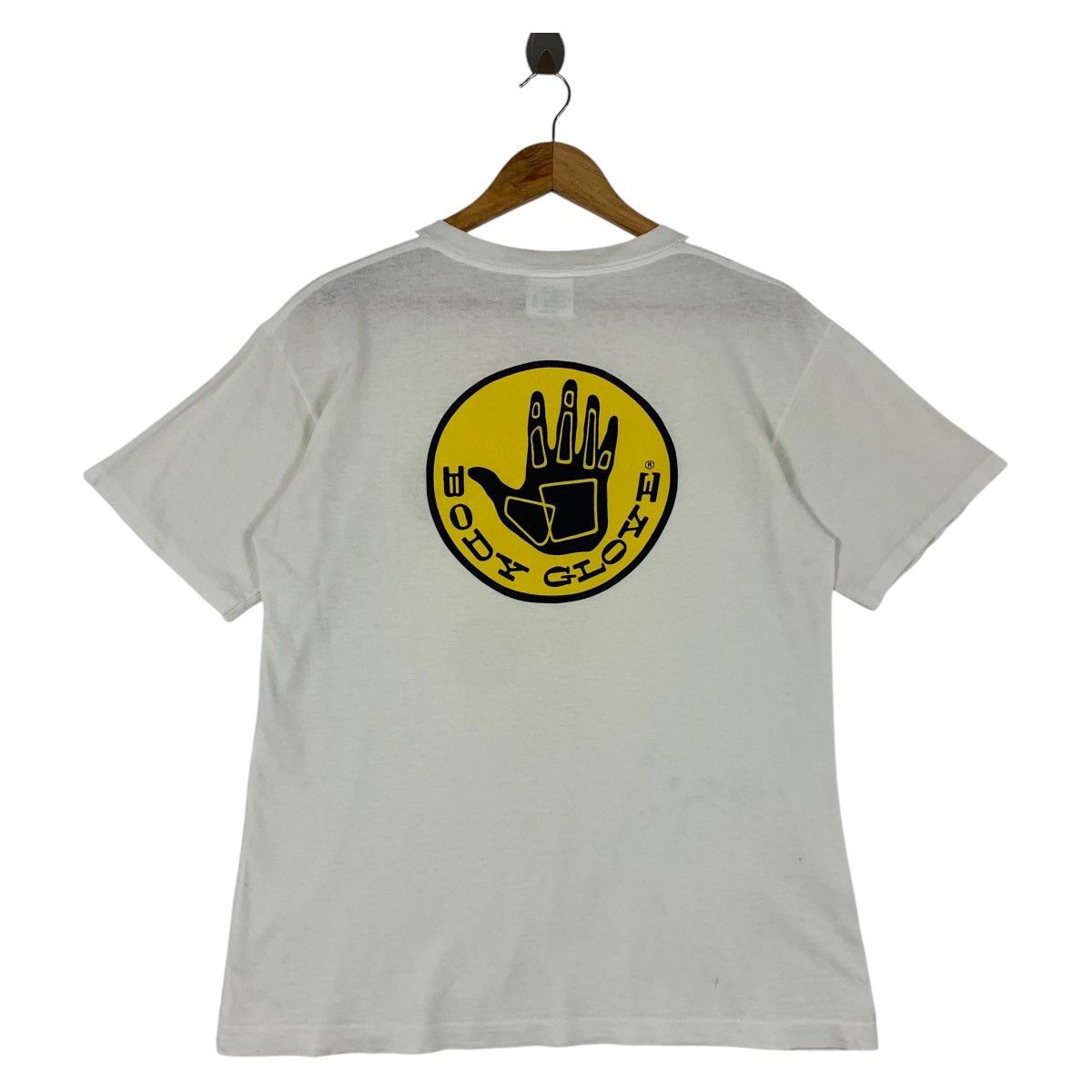 Body Glove × Vintage Vintage 90s BODY GLOVE Big logo back hit print surf tee Size US M / EU 48-50 / 2 - 1 Thumbnail