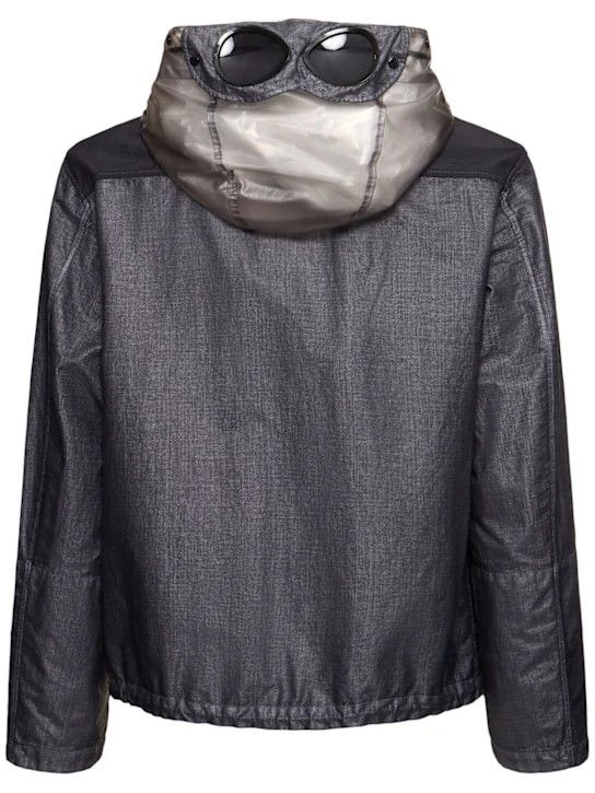 C.P. Company o1lsvrm0425 Raffia Goggle Jacket in Smoked Pearl Size US M / EU 48-50 / 2 - 2 Thumbnail