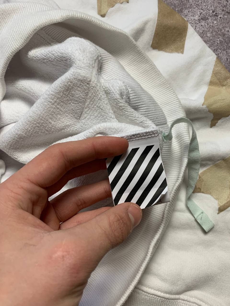 Off-White off white tape diag arrows hoodie Size US S / EU 44-46 / 1 - 12 Thumbnail