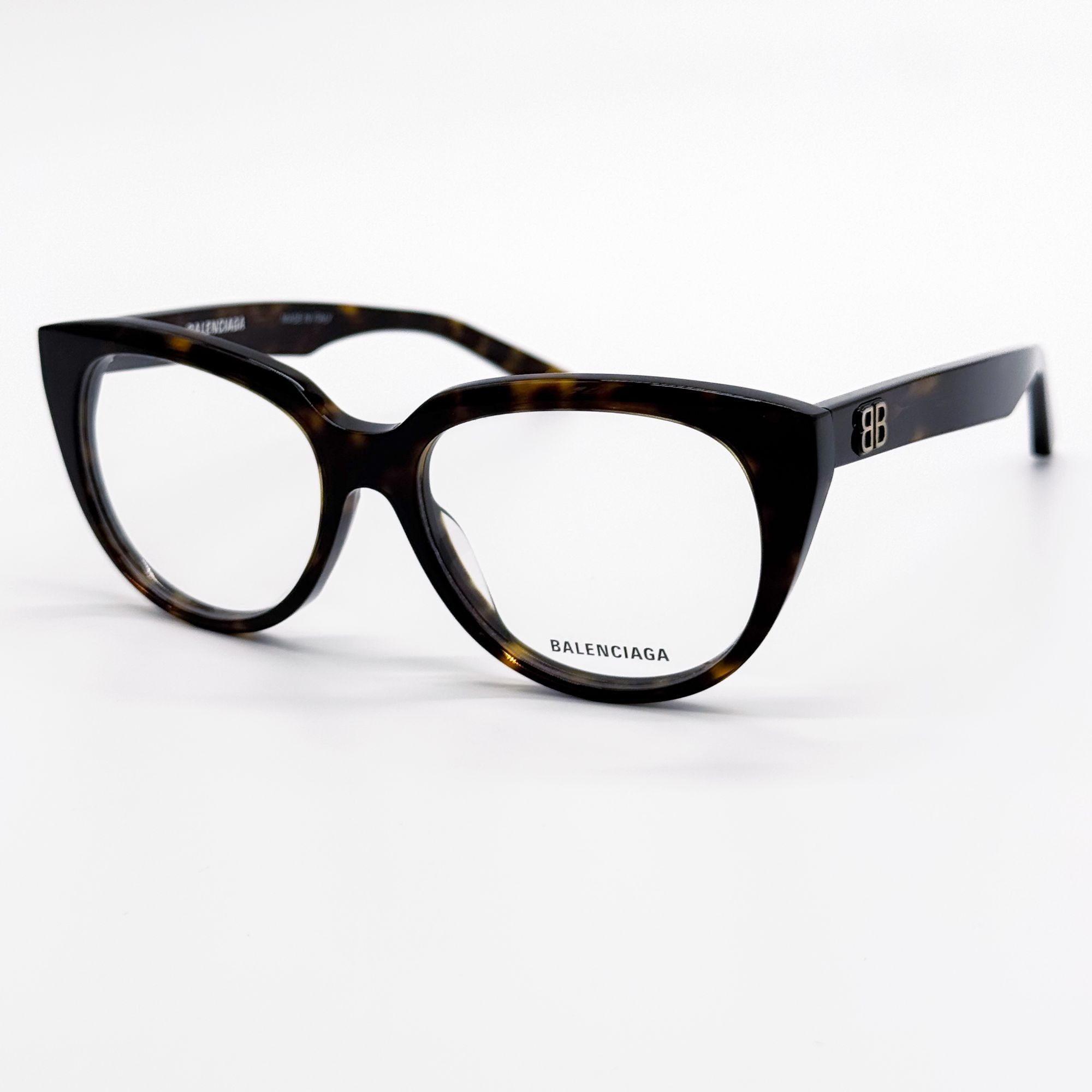 Balenciaga NEW BALENCIAGA EYEGLASSES BB0131O 005 ROUND OVAL DARK HAVANA Size ONE SIZE - 6 Thumbnail