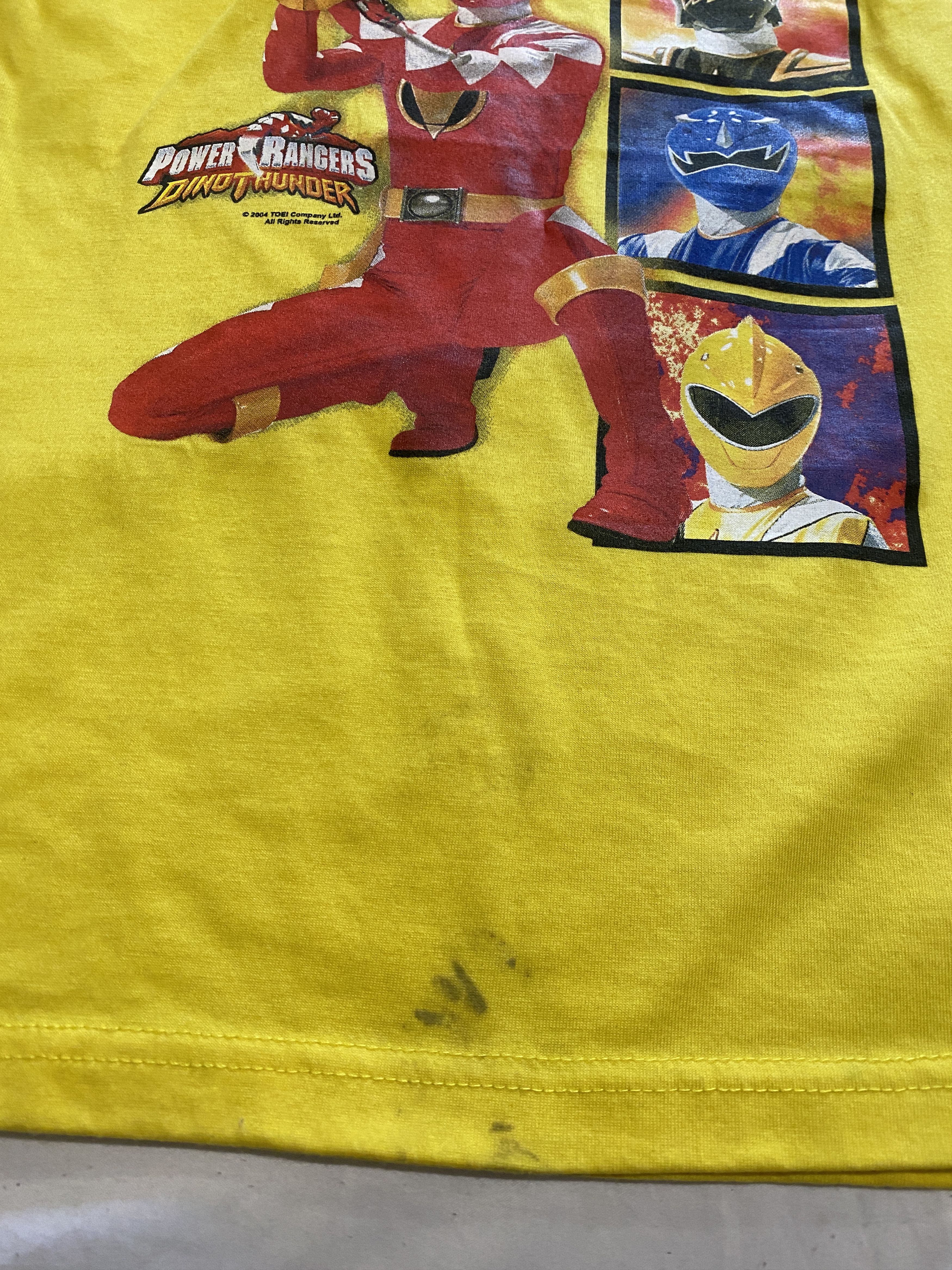 Vintage Vintage 2004 Power Rangers Dino Thunder big logo t-shirt Size US XS / EU 42 / 0 - 6 Thumbnail