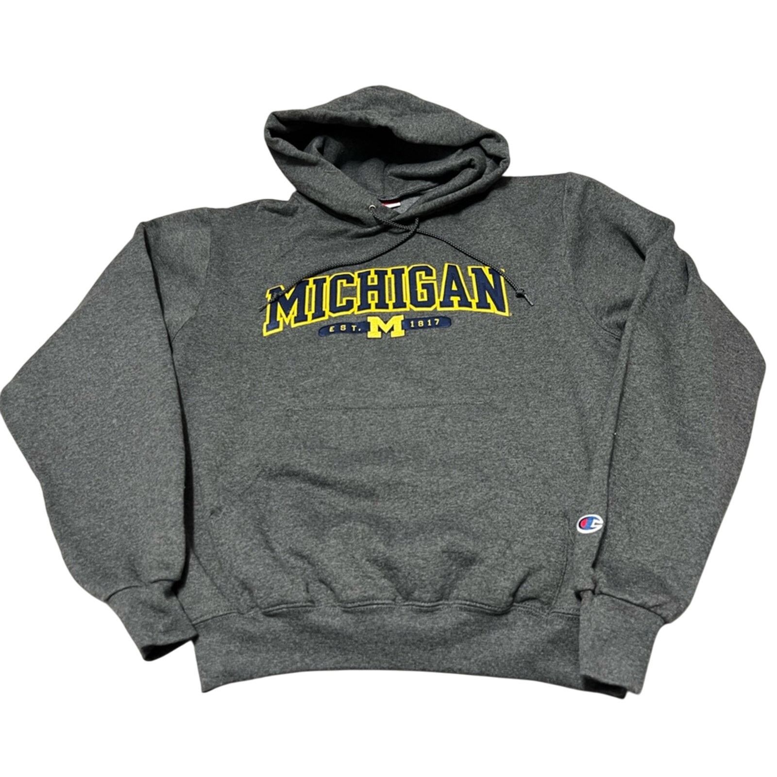 Champion Champion Michigan Wolverines Embroidered Hoodie Men's SMALL Size US S / EU 44-46 / 1 - 1 Thumbnail