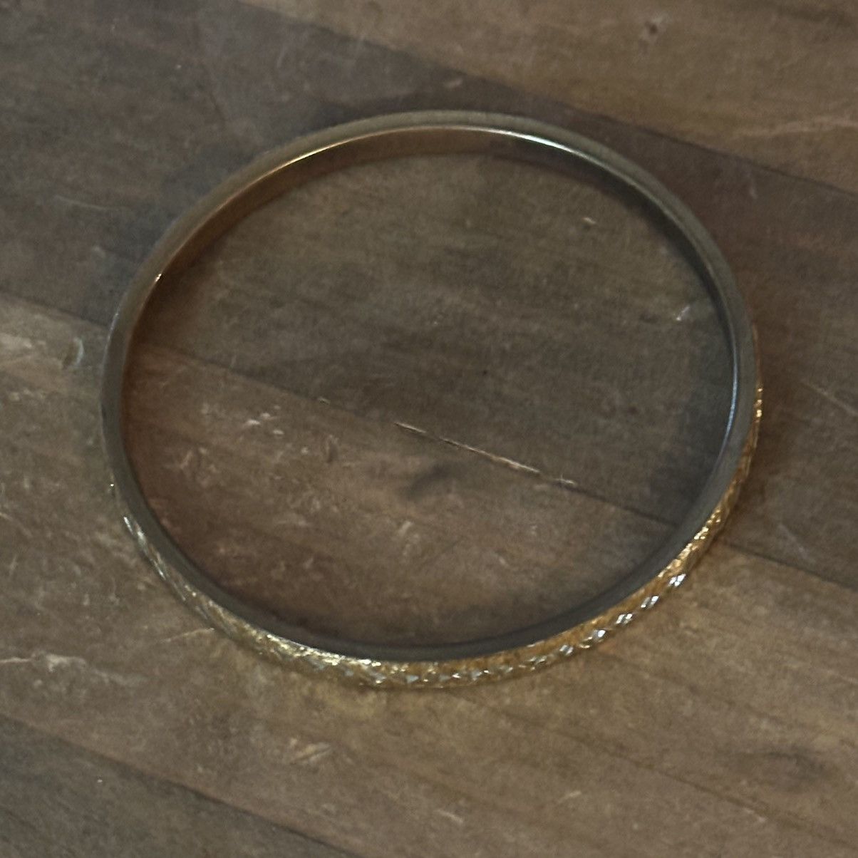 Other Gold tone mirror inlay bangle bracelet Size ONE SIZE - 2 Thumbnail