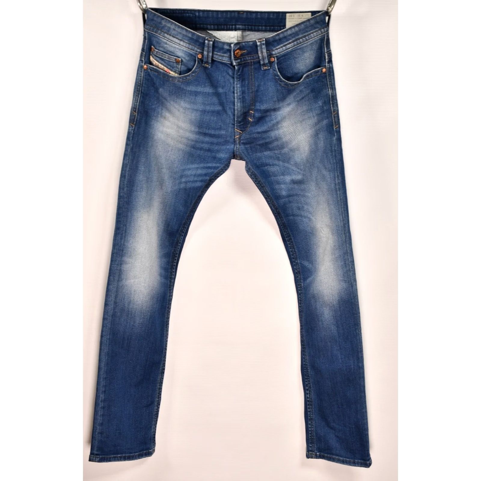 Diesel Diesel Thavar 0RP36_Stretch Slim-Skinny Jeans W30/L32 Men Blue 98% Cotton 2% Elastane Slim Regular Fit Denim Jeans Mens Size US 30 / EU 46 - 2 Thumbnail