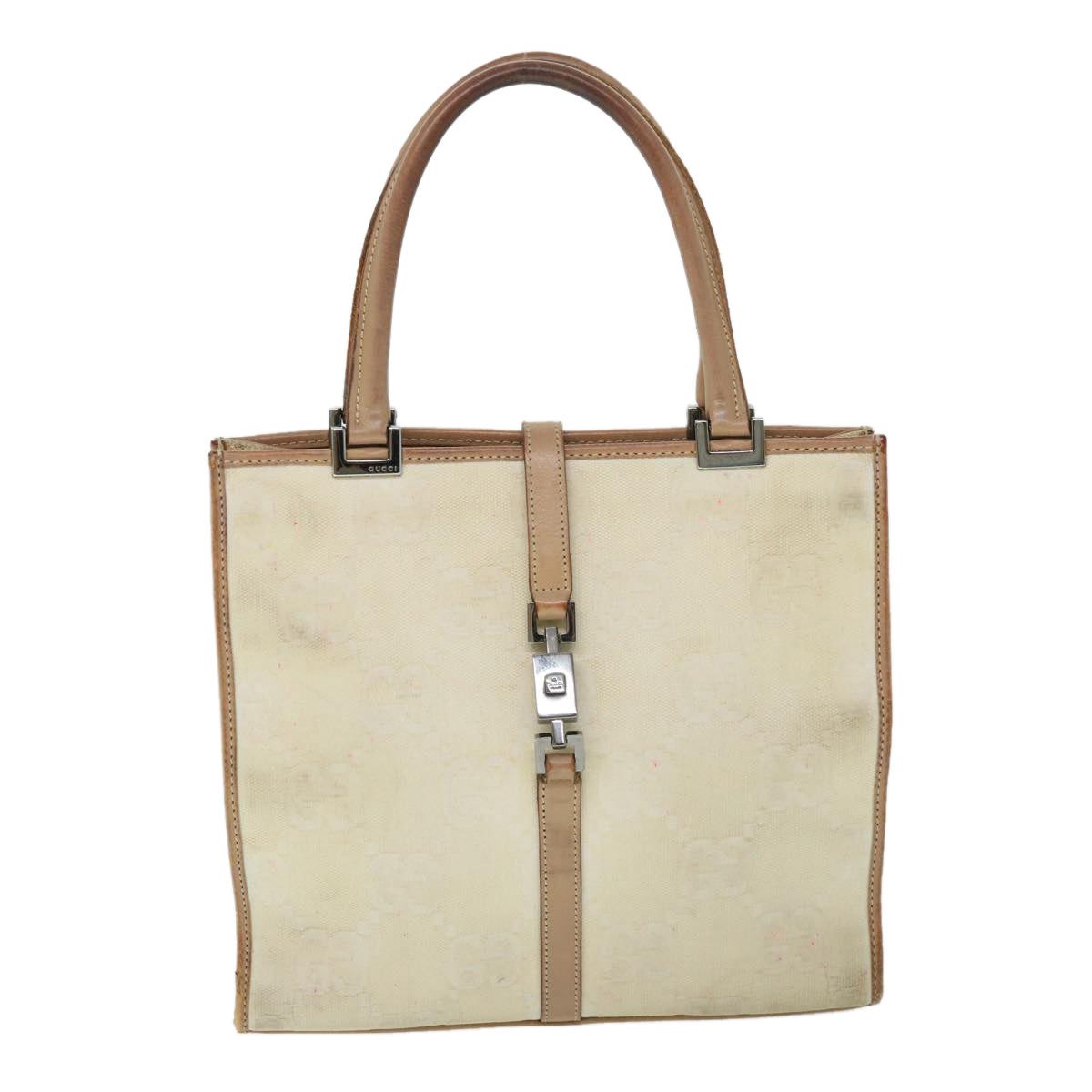 image of Gucci GG Canvas Handbag in White, Women's