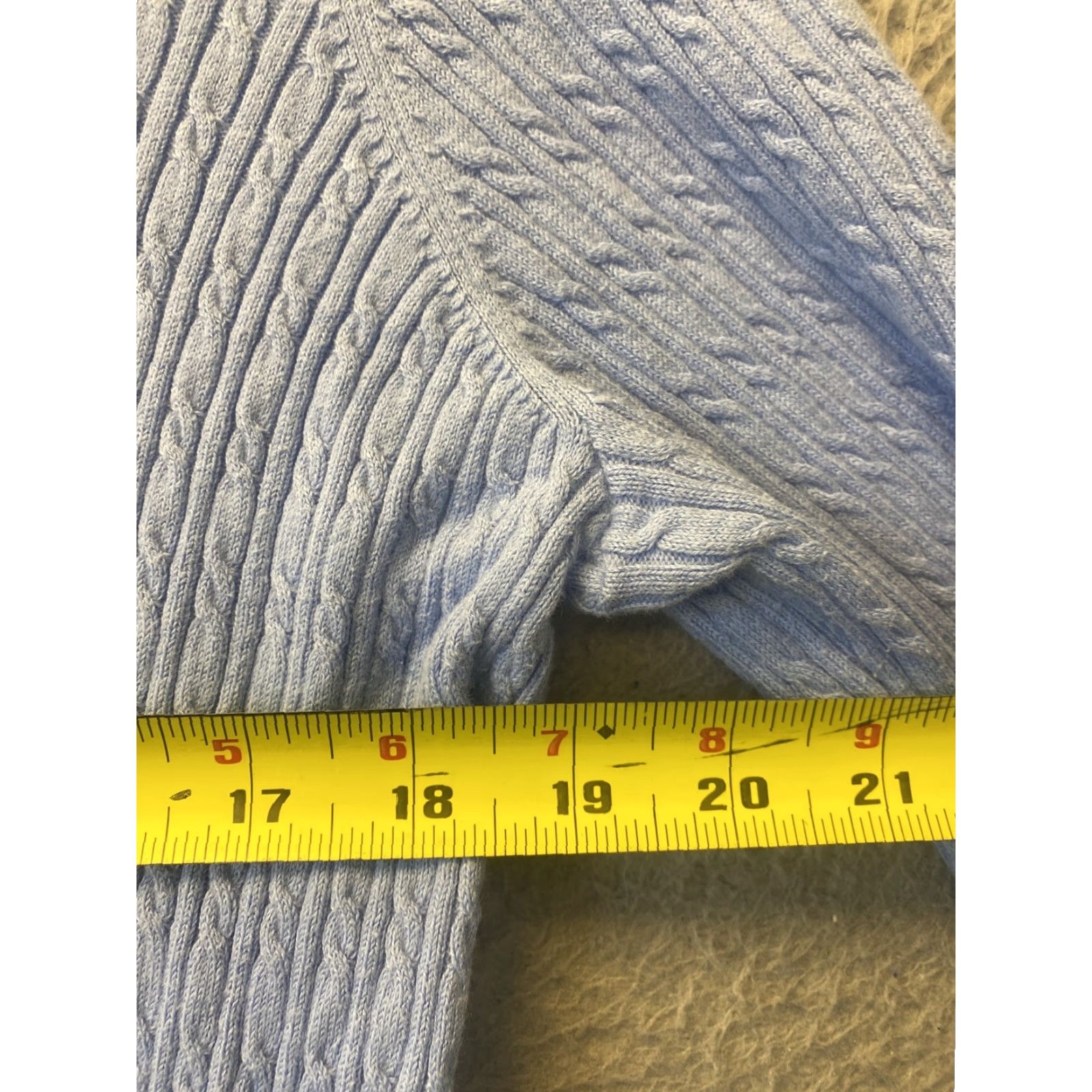 Brooks Brothers Brooks Brothers Women's Sweater Pullover V-Neck Long Sleeve Cashmere Cotton Nylon L Blue Casual Winter Size L / US 10 / IT 46 - 4 Thumbnail